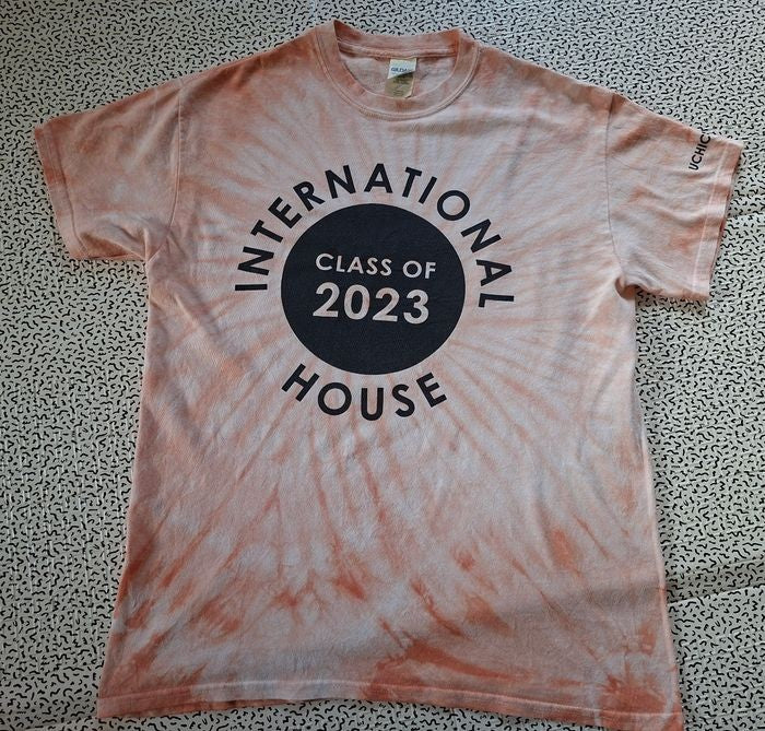 T-shirt Tie-Dye Rose International House Class of 2023 UChicago - Taille M