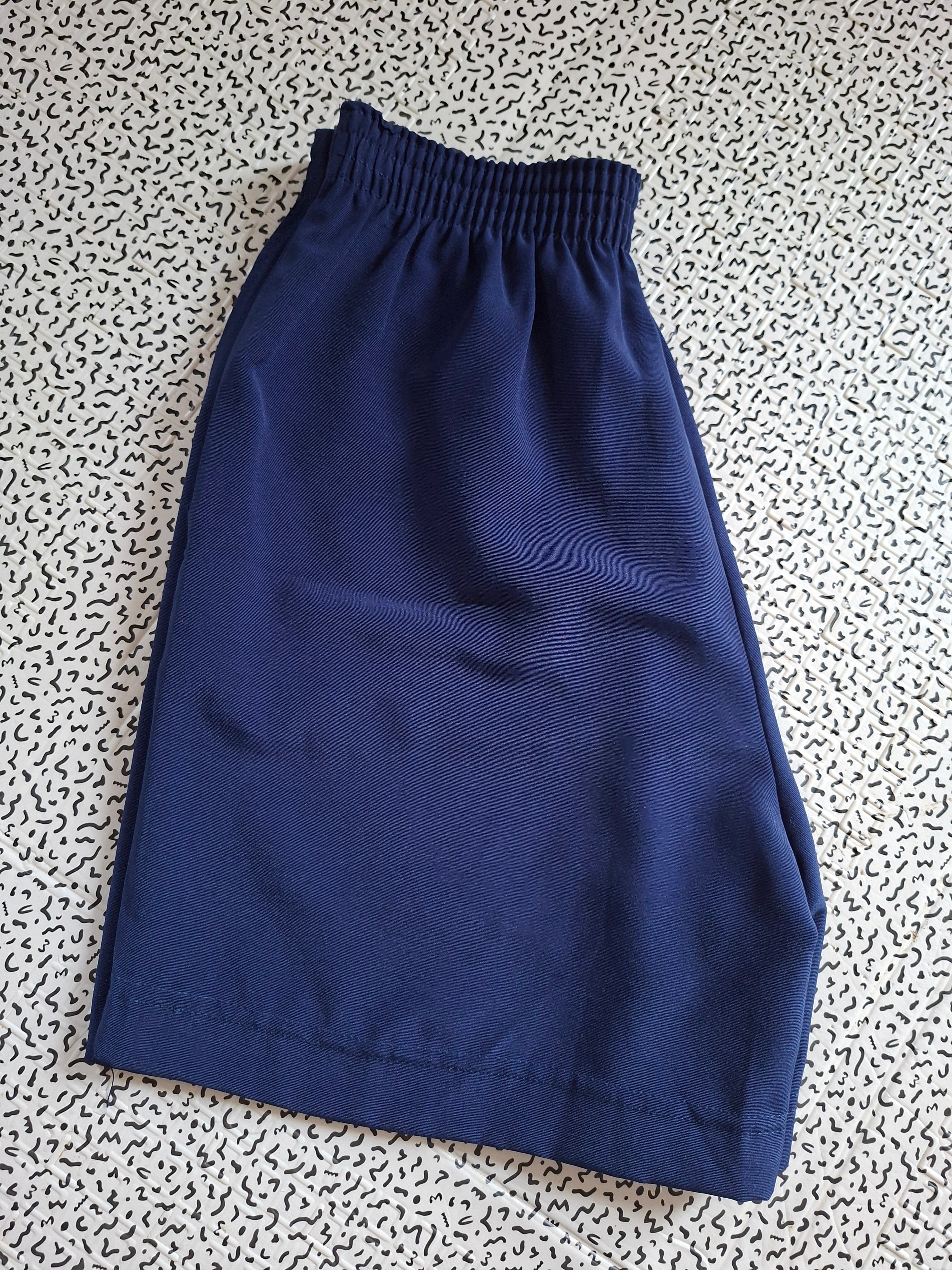 Short bleu marine taille 158 – convient XS/S adulte – taille élastique