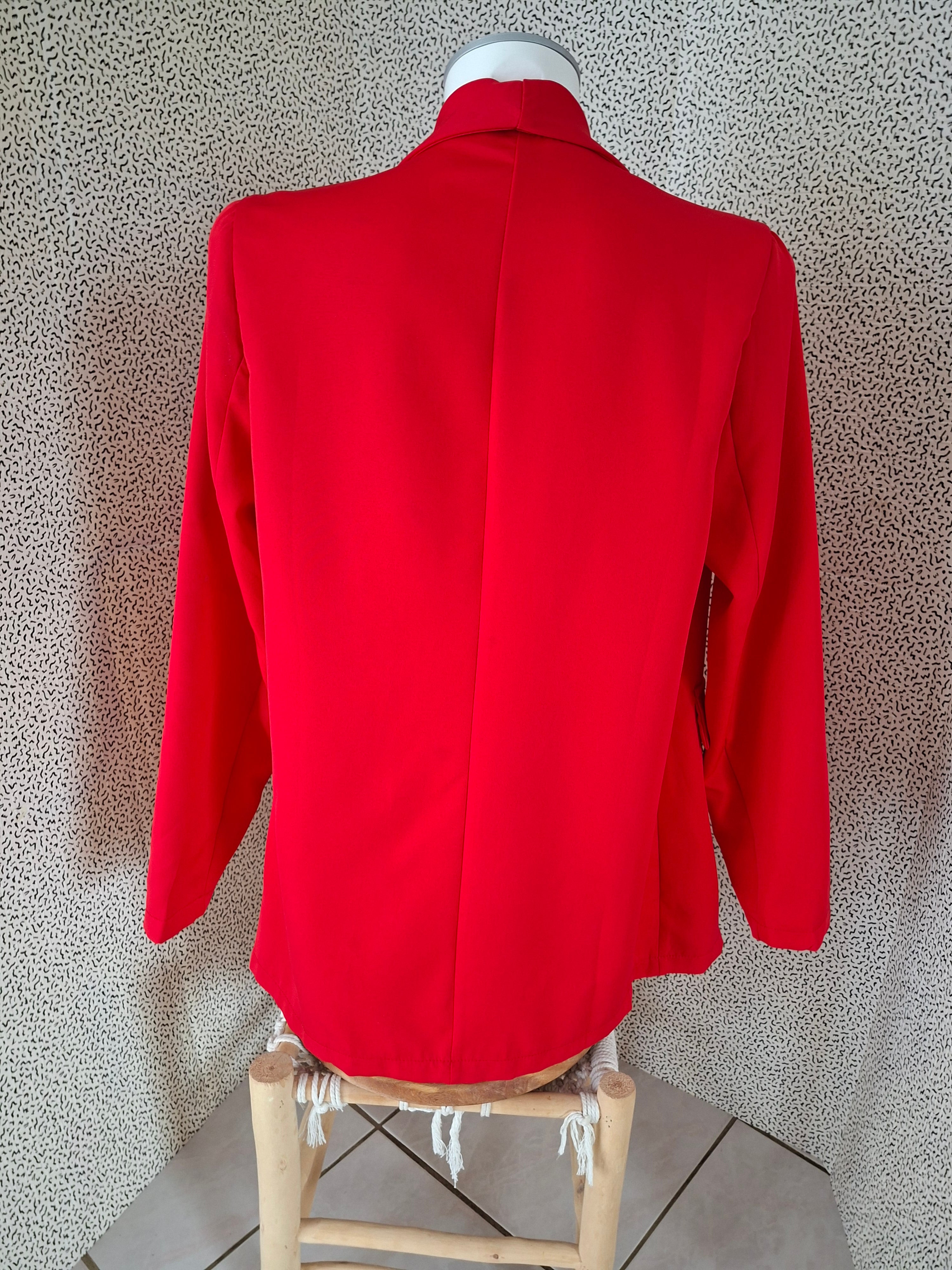 Blazer SHEIN rouge femme taille M 38
