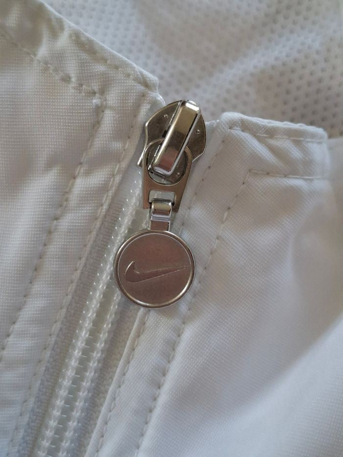 Veste coupe-vent Nike femme blanche et rose Taille M 38/40