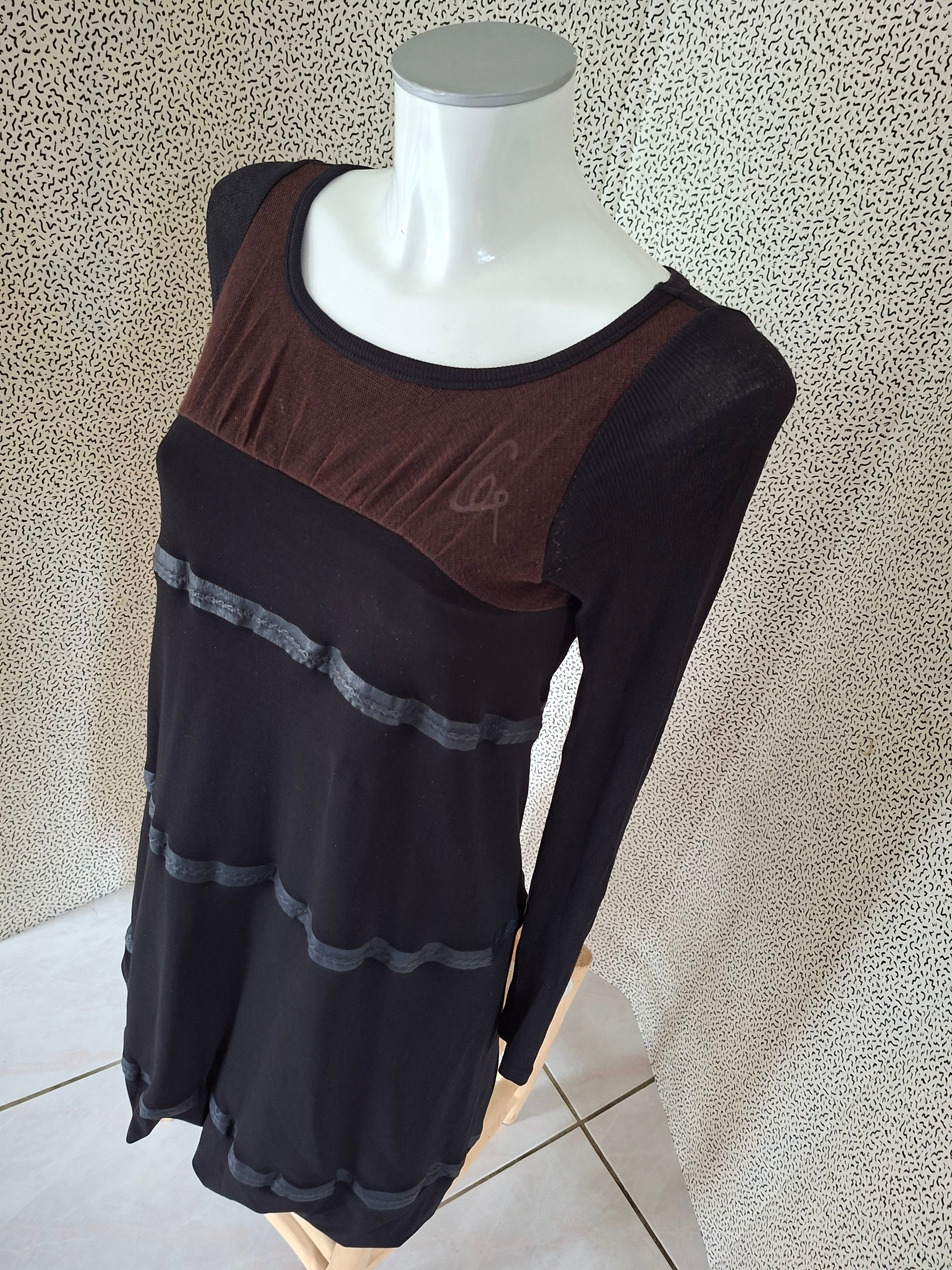 Robe Cop. Copine asymétrique noire – Taille 1 – 34 / petit 36