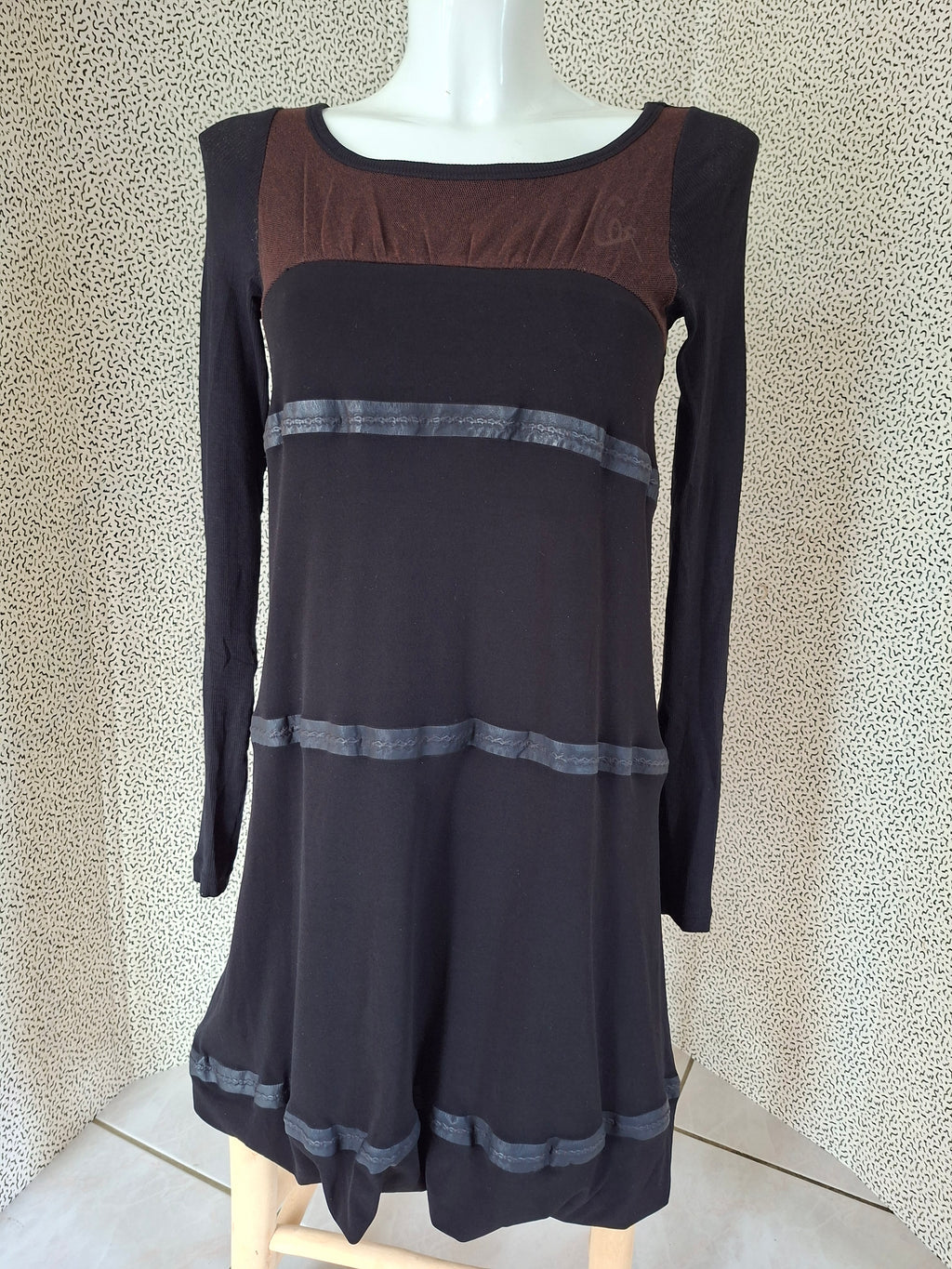 Robe Cop. Copine asymétrique noire – Taille 1 – 34 / petit 36