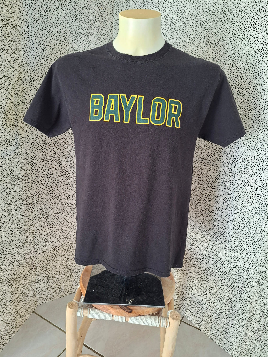 T-shirt Champion Baylor homme M noir college USA universitaire