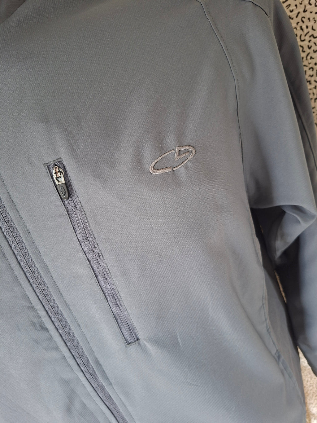 Veste Champion vintage Y2K homme M grise – coupe-vent sportswear