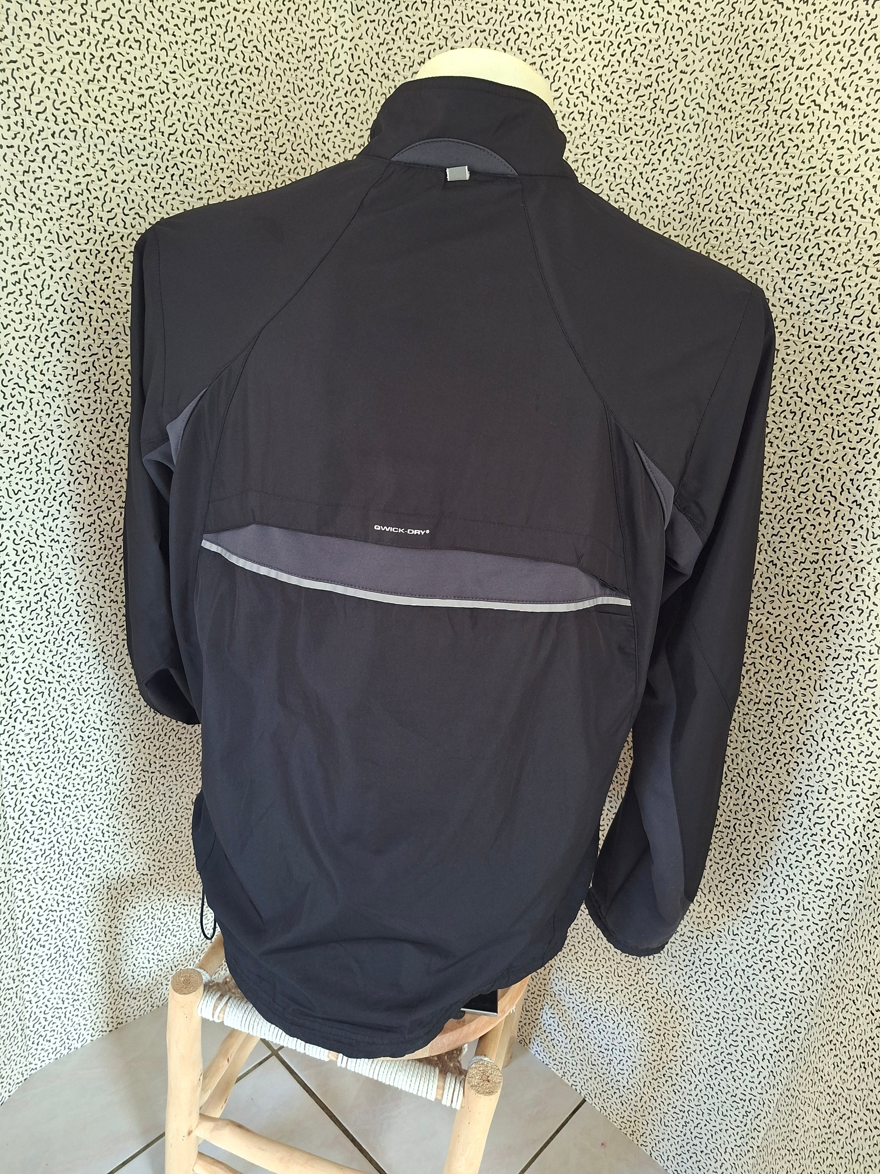 Veste Coupe-Vent Homme Layer 8 Qwick-dry Noire Taille M 38-40 - Sport Running Légère