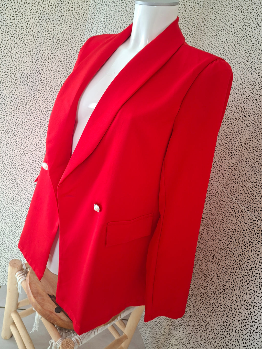 Blazer SHEIN rouge femme taille M 38