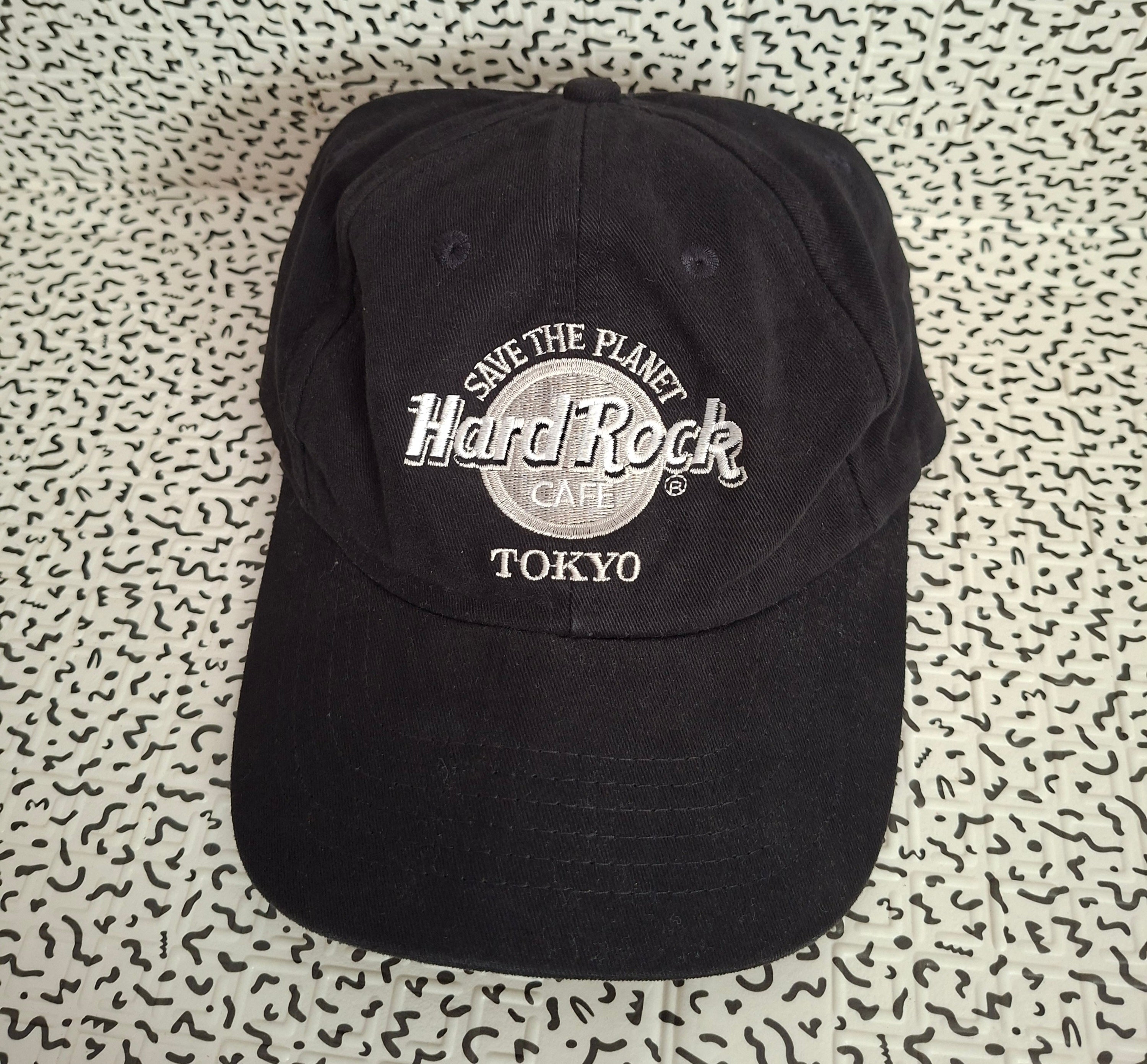 Casquette Hard Rock Cafe Tokyo – Noire – Brodée – Taille unique réglable