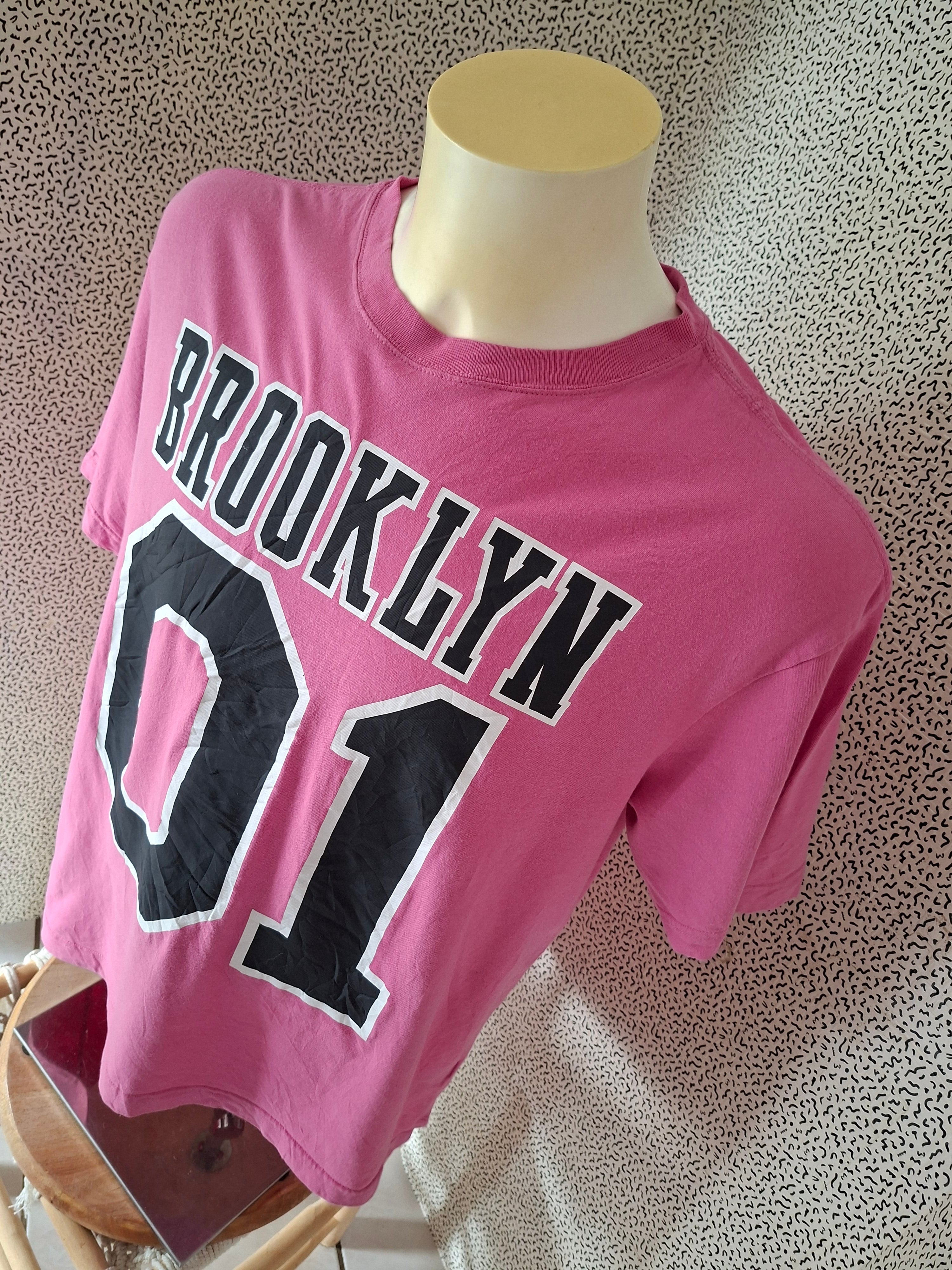 T-shirt homme H&M Brooklyn 01 rose – Relaxed Fit – Taille L