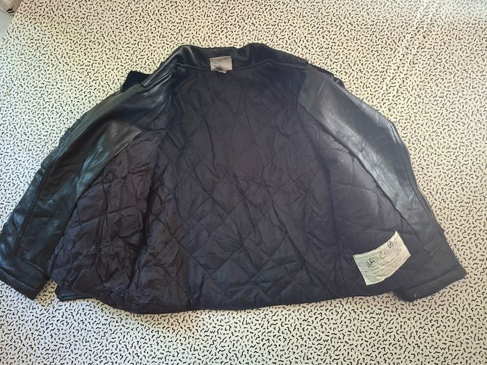 Blouson motard Harley-Davidson enfant 7 ans noir style biker doublé
