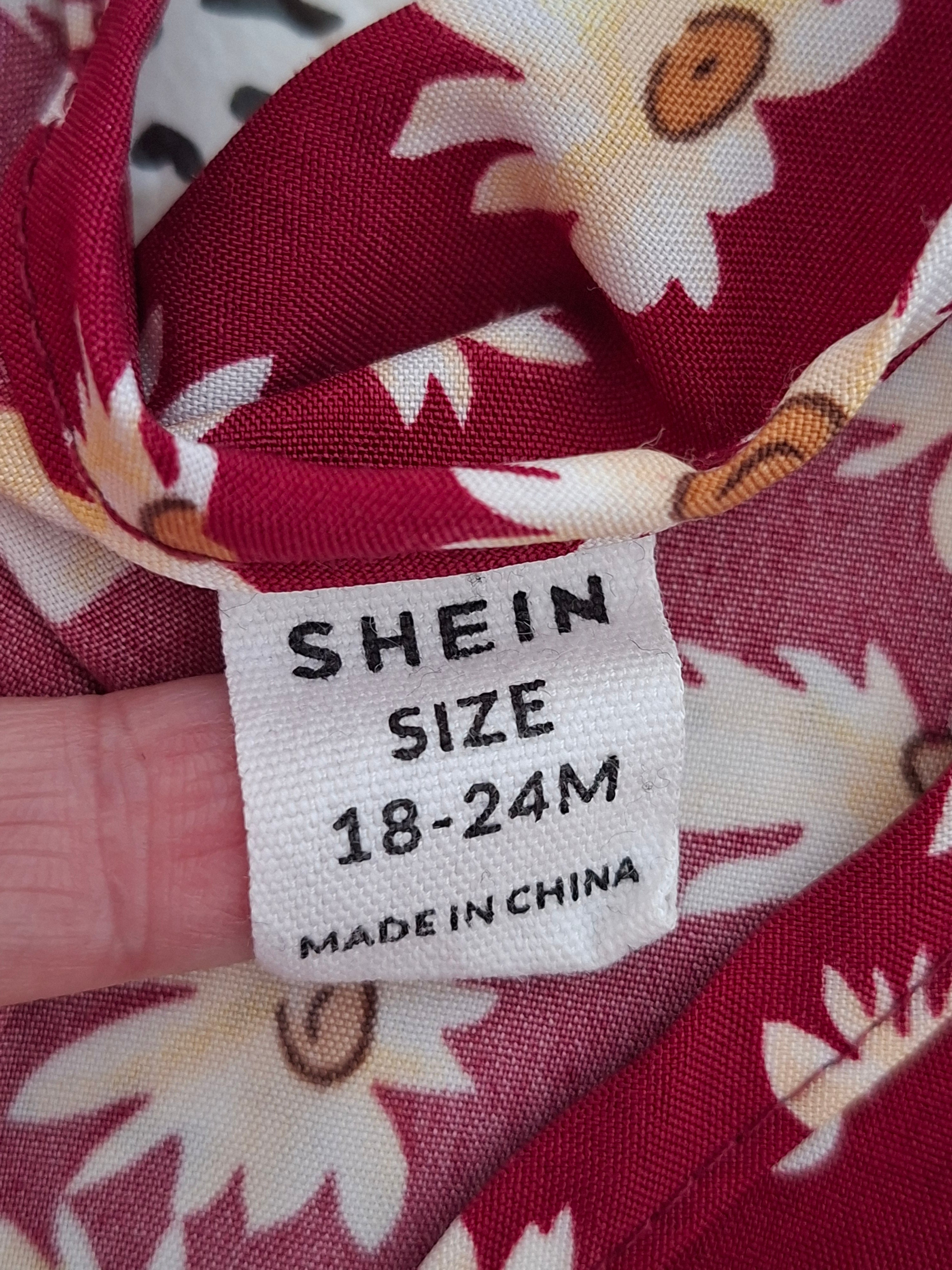 Combinaison Shein fille 18-24 mois fleurie marguerites
