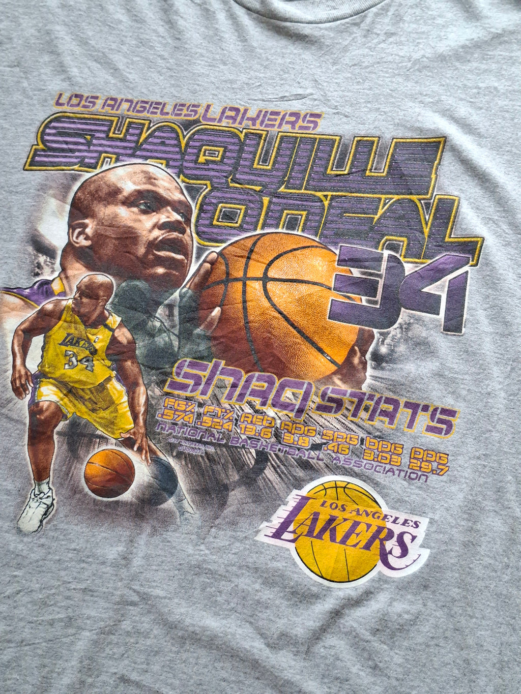T-shirt vintage 90s/Y2K Lakers Shaquille O’Neal #34 NBA taille M
