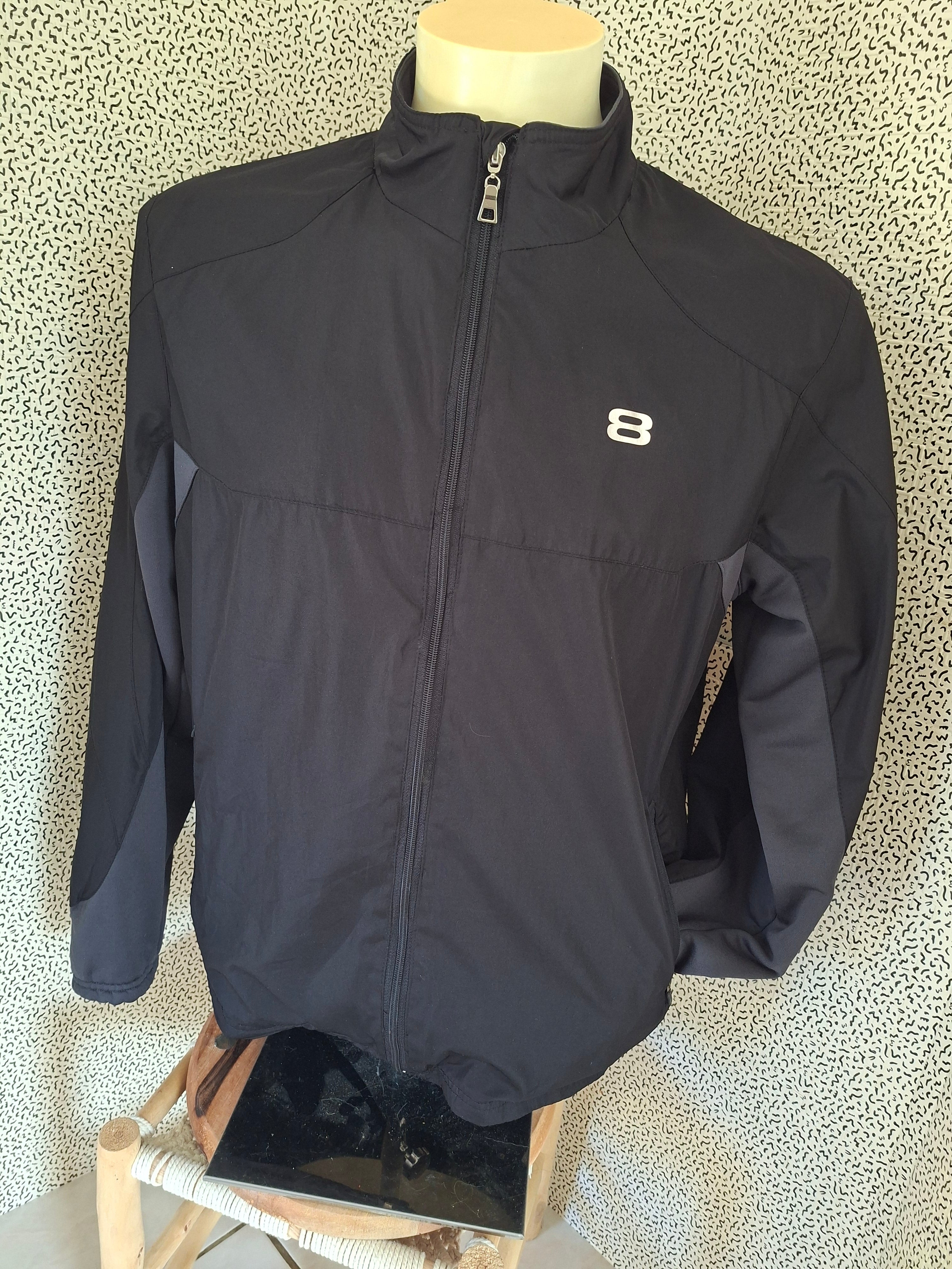 Veste Coupe-Vent Homme Layer 8 Qwick-dry Noire Taille M 38-40 - Sport Running Légère