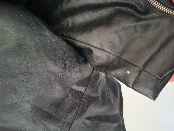 Blouson motard Harley-Davidson enfant 7 ans noir style biker doublé