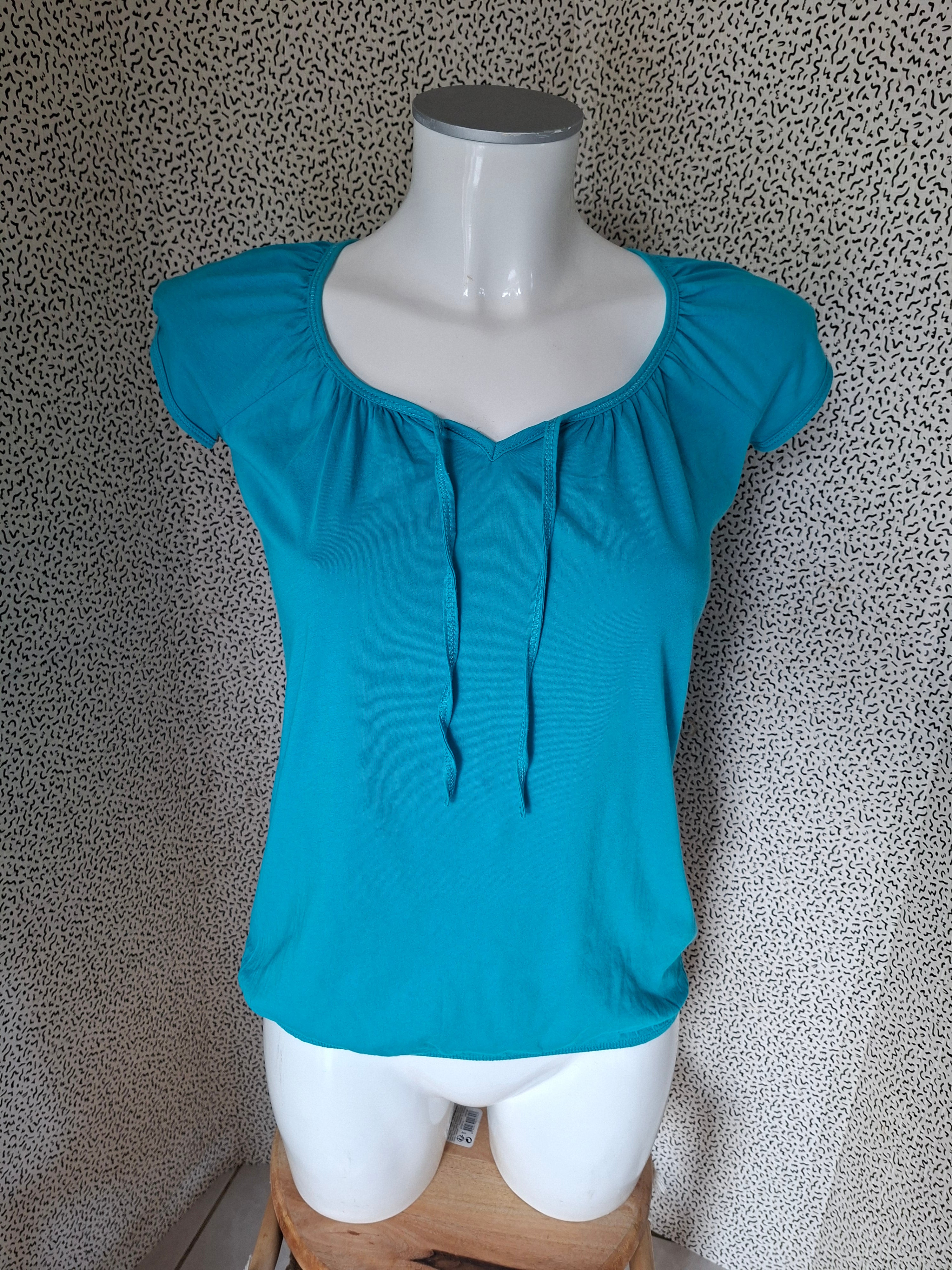 Top femme Promod turquoise / bleu lagon – XS/S 34/36
