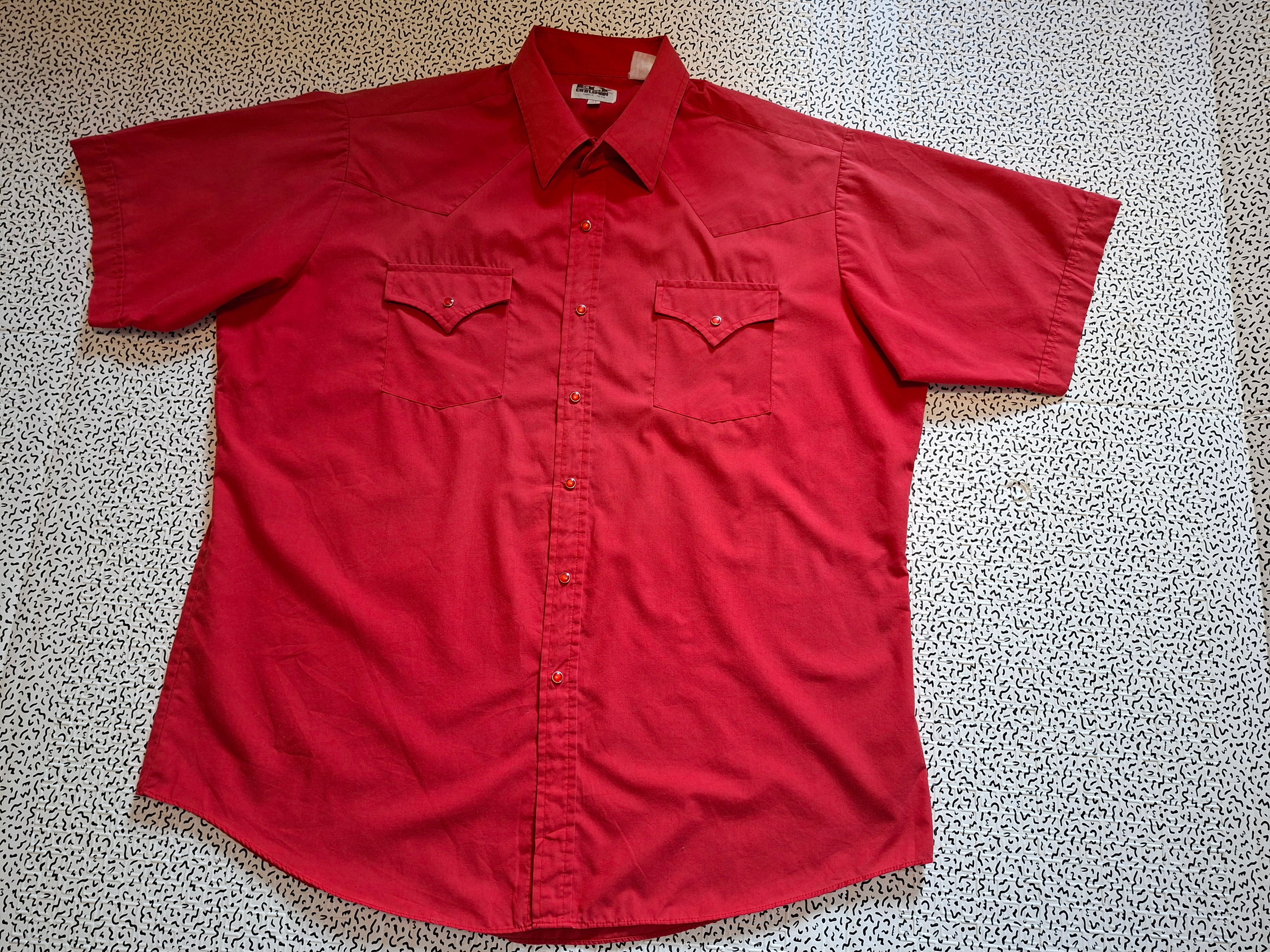 Chemise western homme ELY Cattleman XL rouge – Country Cowboy