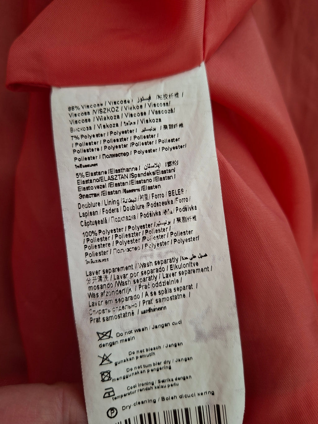 Veste blazer Camaïeu corail rose – Taille 40