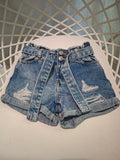 Short en jean River Island Mini 18-24 mois 92 cm bleu taille haute ceinture