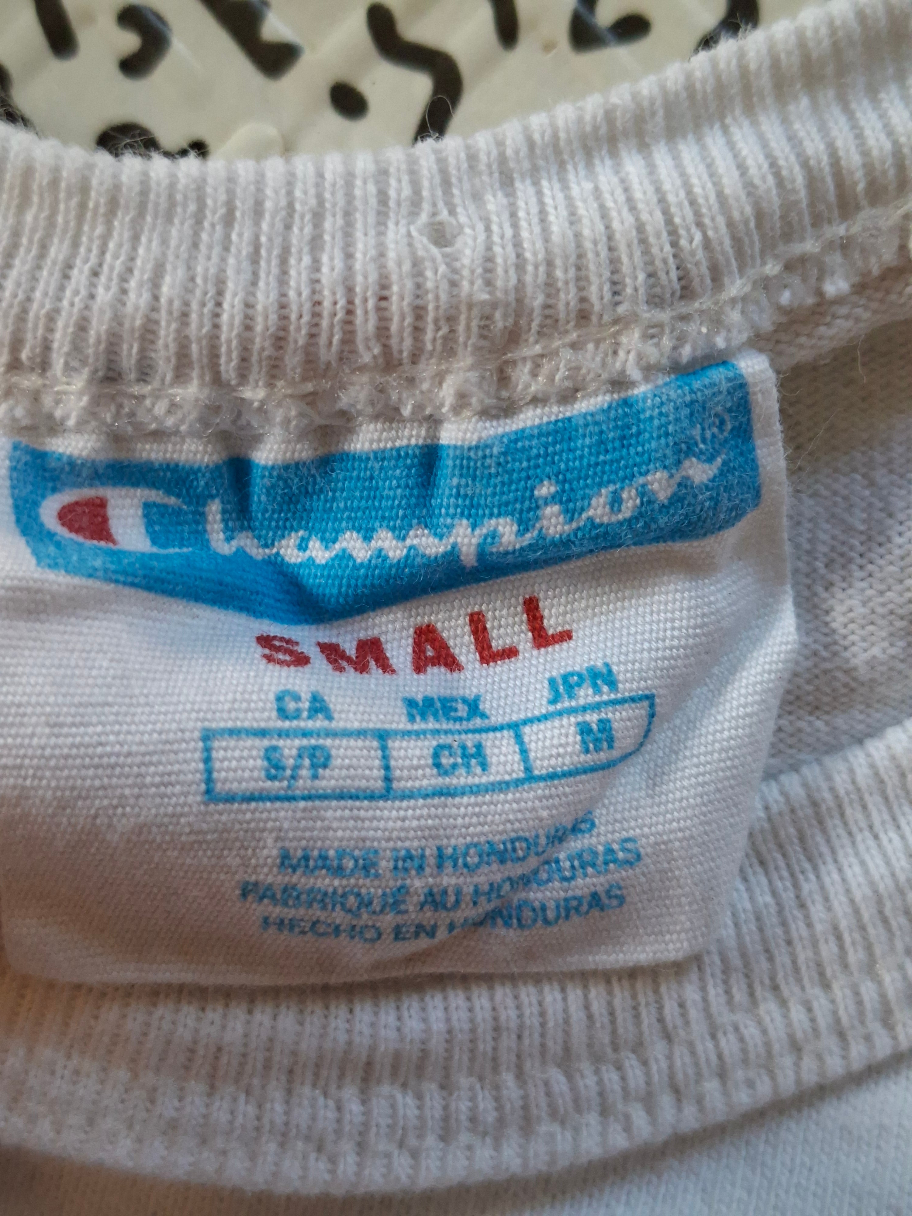 Titre : Champion vintage – T-shirt manches longues blanc – Taille S