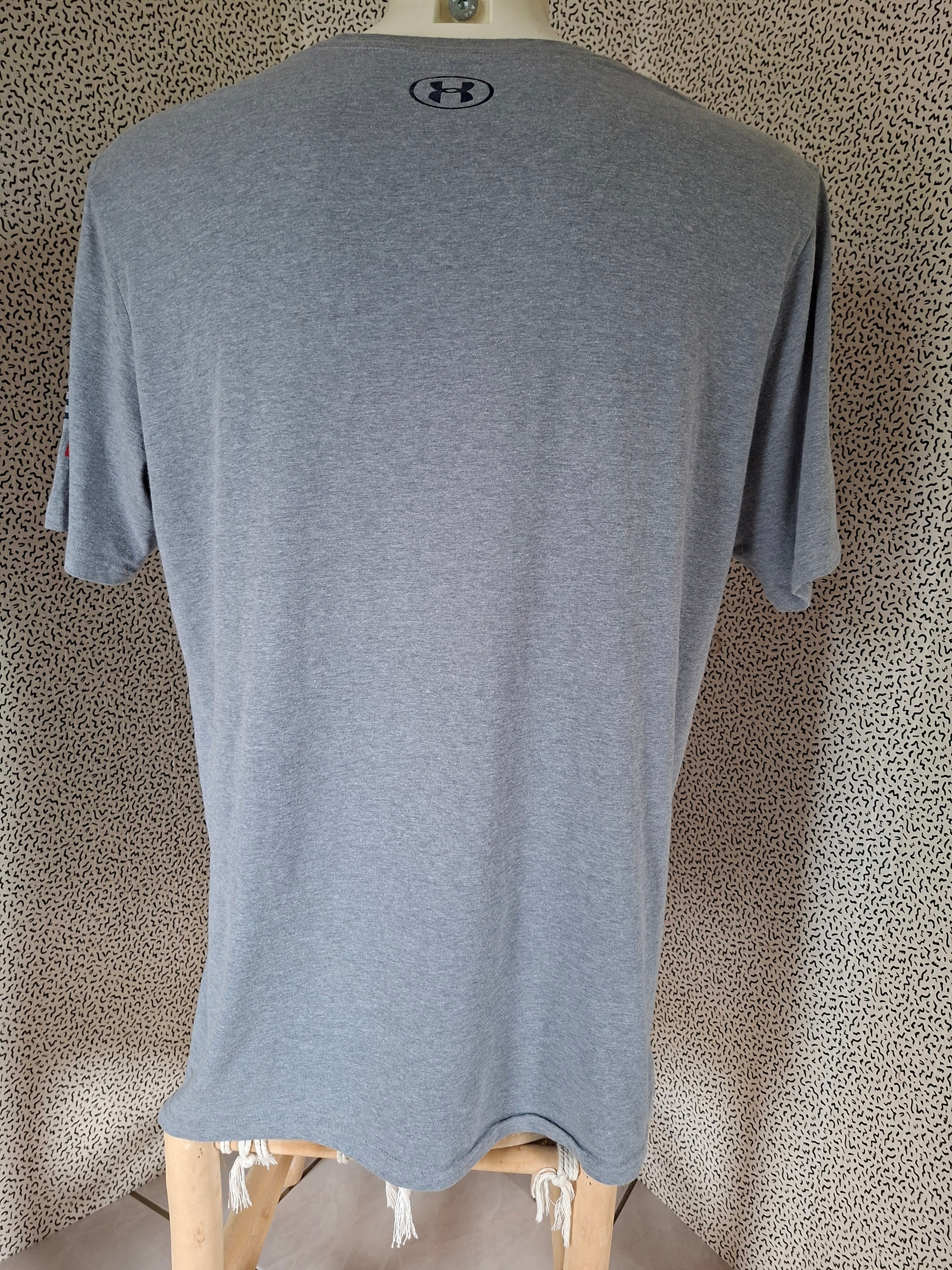 T-shirt Under Armour USA Freedom homme gris taille XL