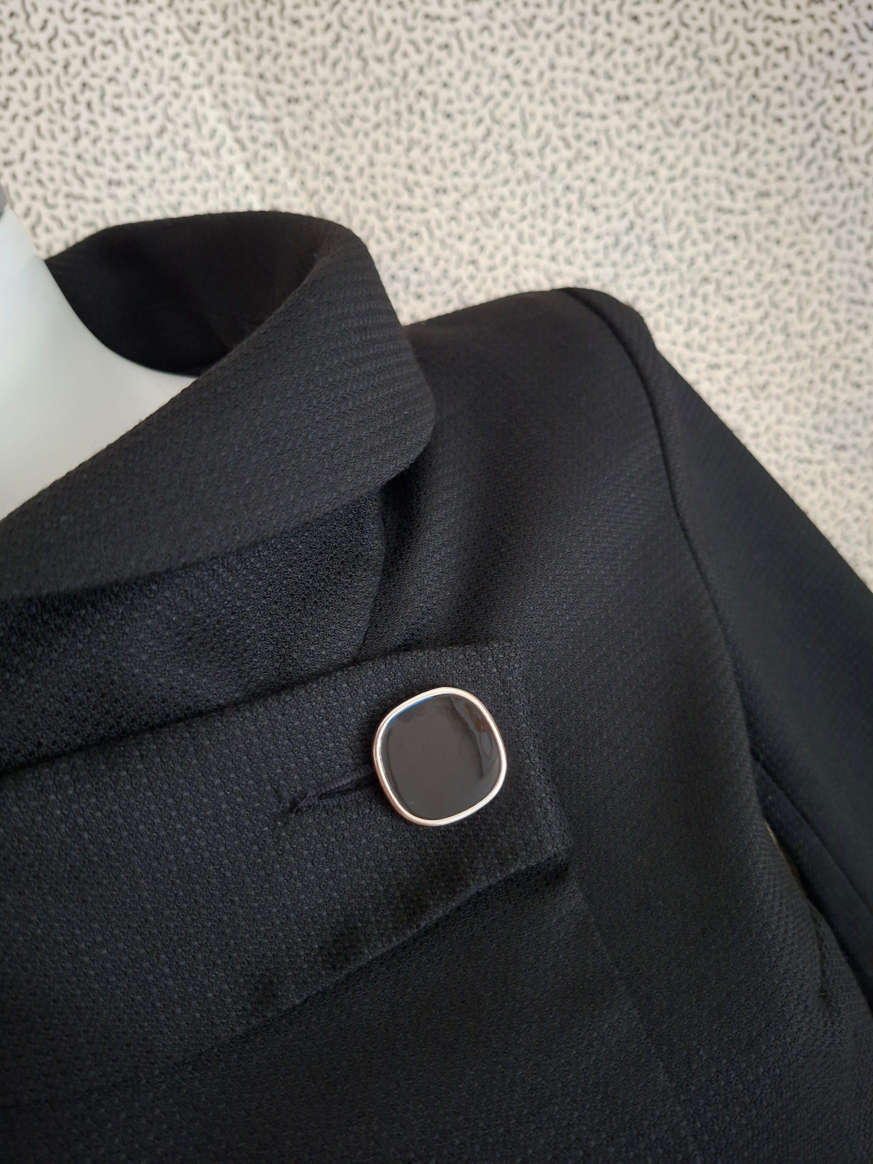 Veste courte Camaïeu noire col montant taille 38