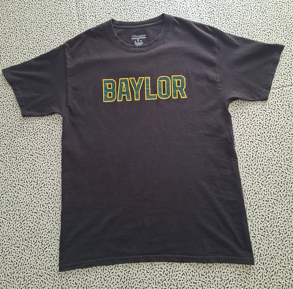 T-shirt Champion Baylor homme M noir college USA universitaire
