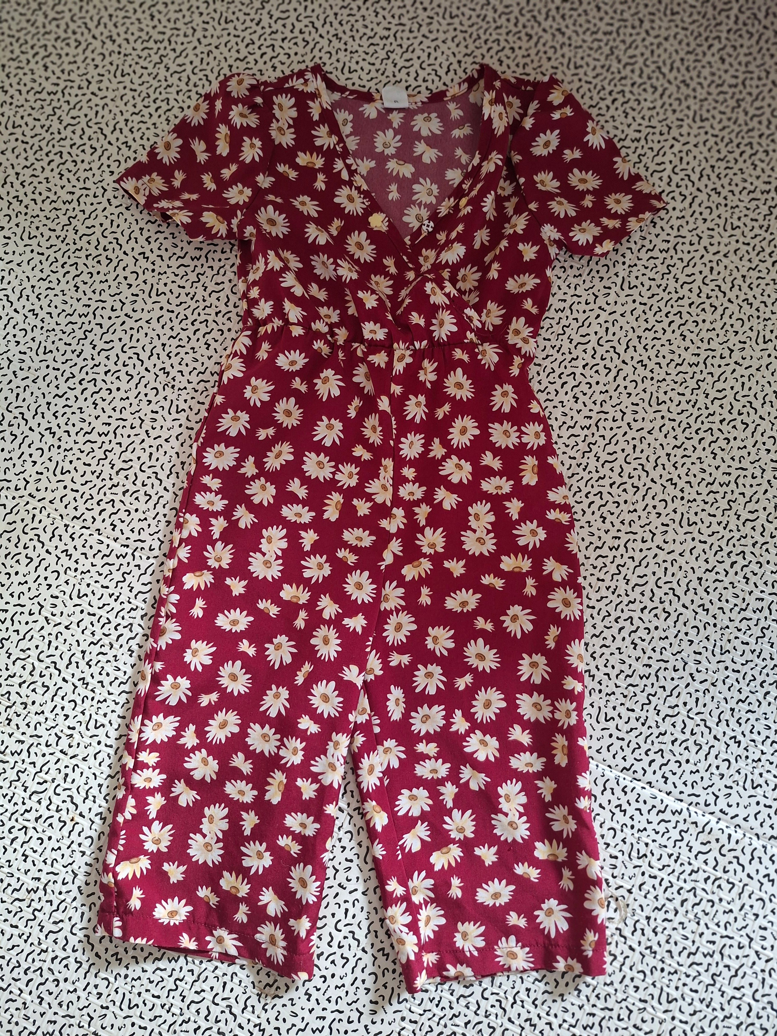 Combinaison Shein fille 18-24 mois fleurie marguerites