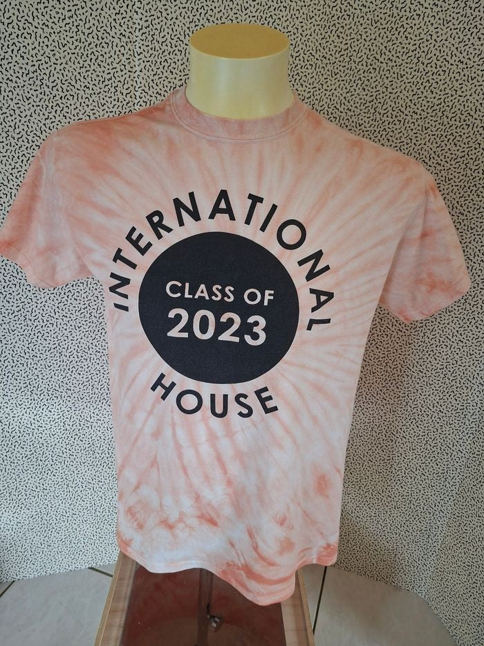 T-shirt tie-dye rose University of Chicago Class of 2023 taille M - pièce originale - seconde main