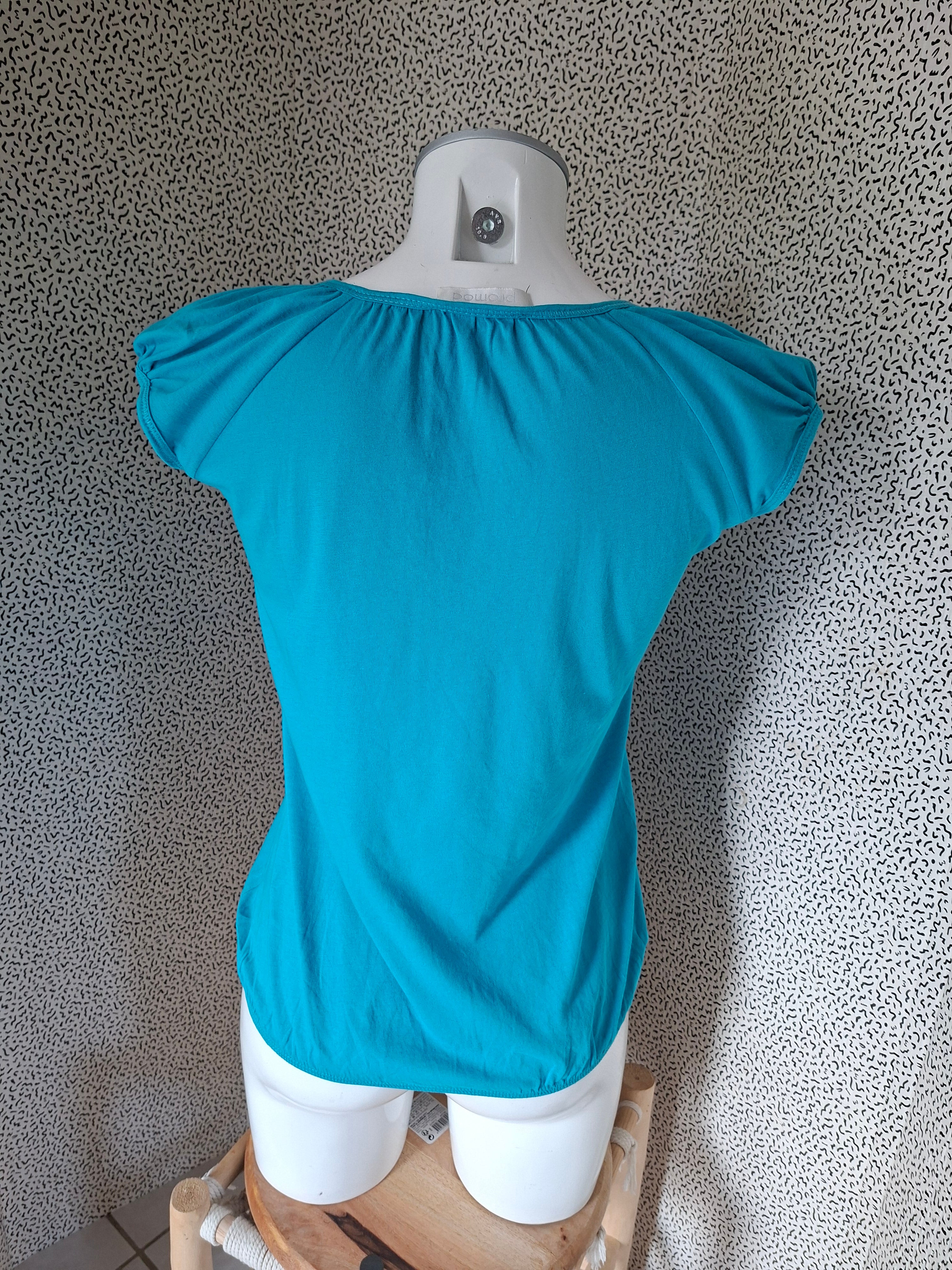 Top femme Promod turquoise / bleu lagon – XS/S 34/36
