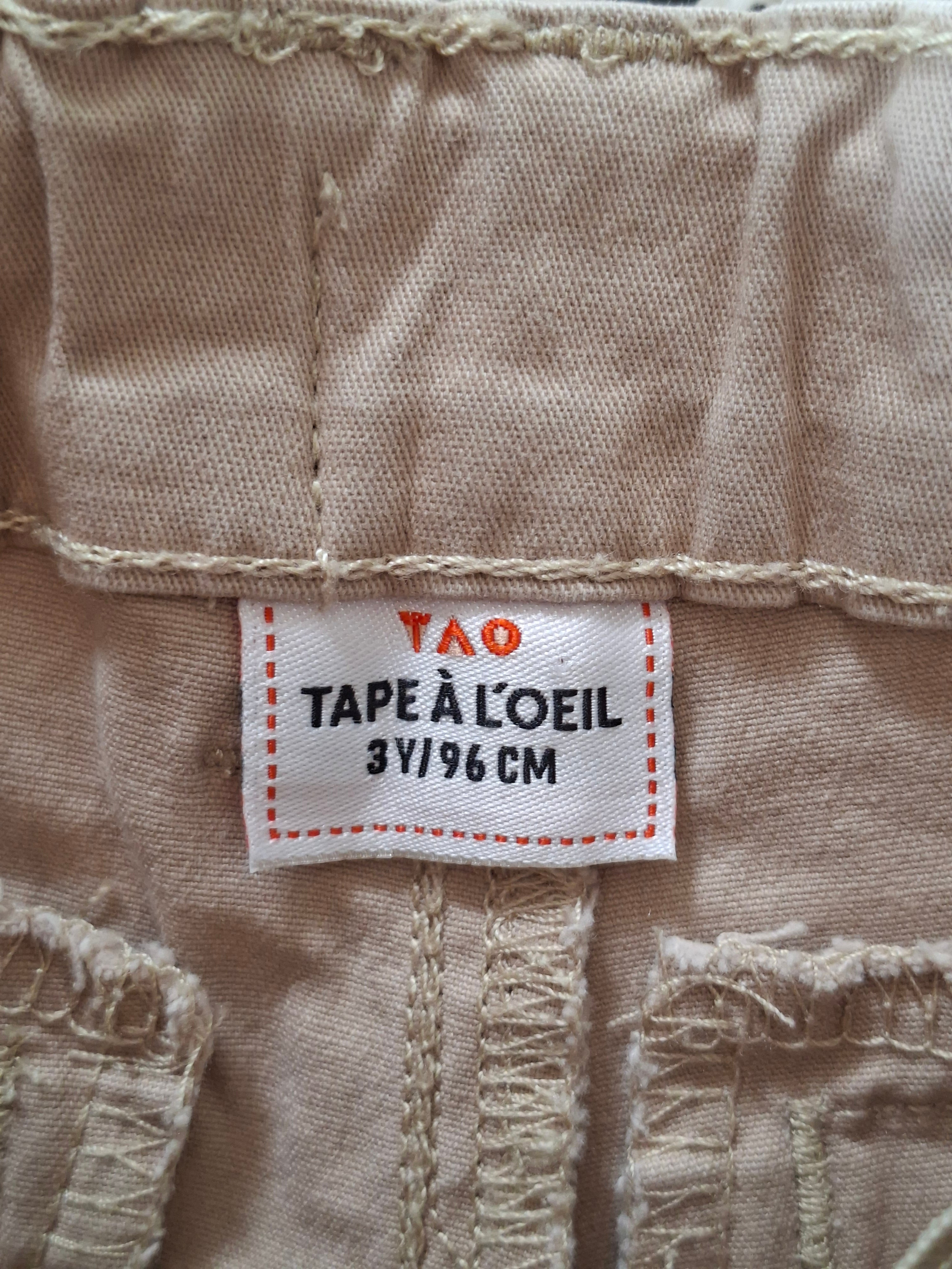 Bermuda chino garçon TAO Tape à l’Œil – 3 ans / 96 cm – Beige