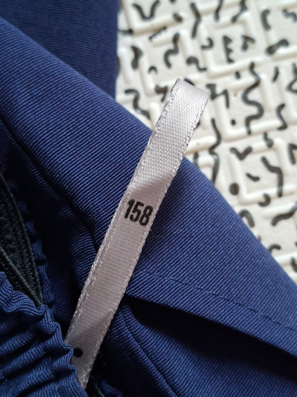 Short bleu marine taille 158 – convient XS/S adulte – taille élastique