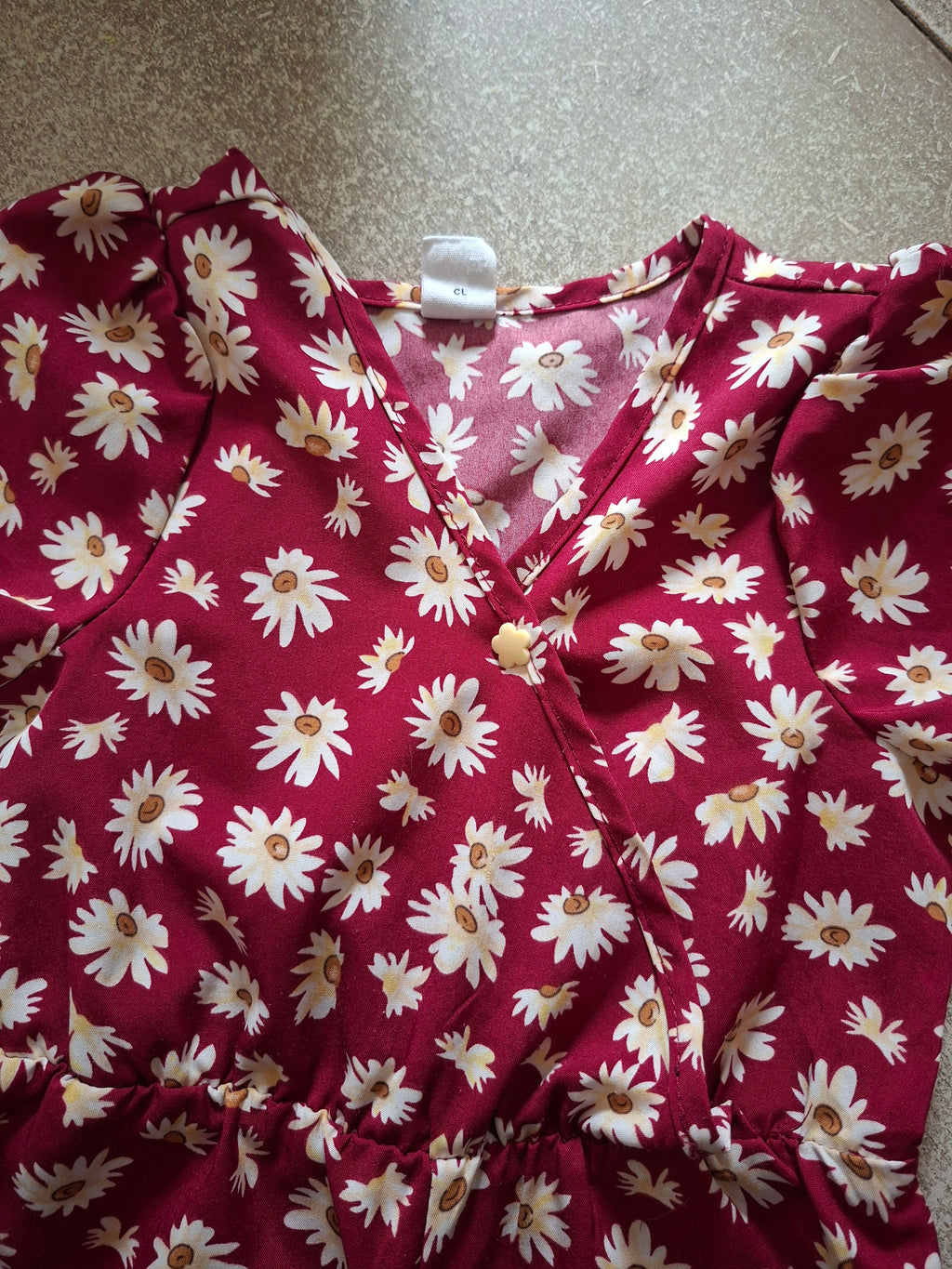 Combinaison Shein fille 18-24 mois fleurie marguerites