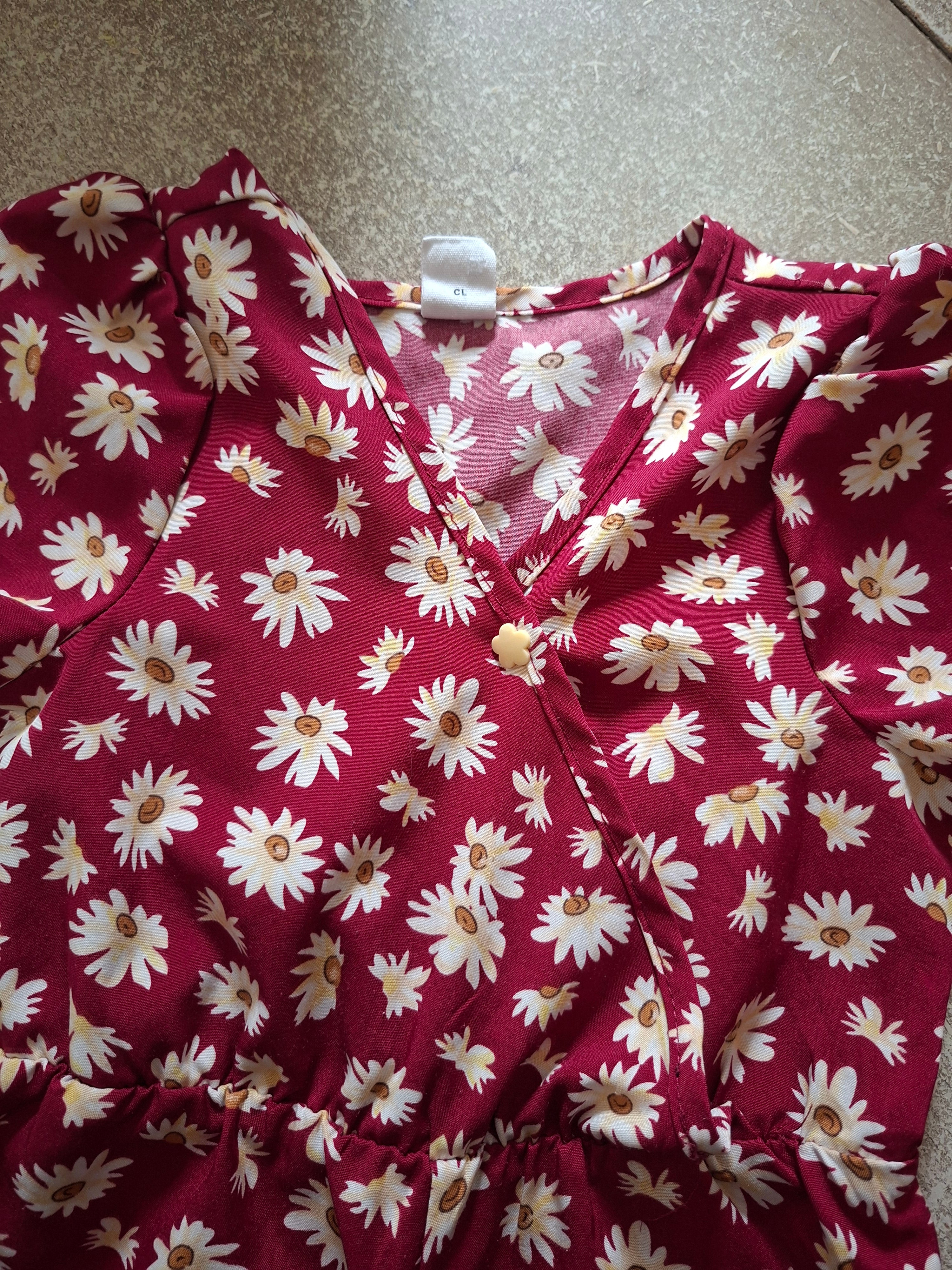 Combinaison Shein fille 18-24 mois fleurie marguerites