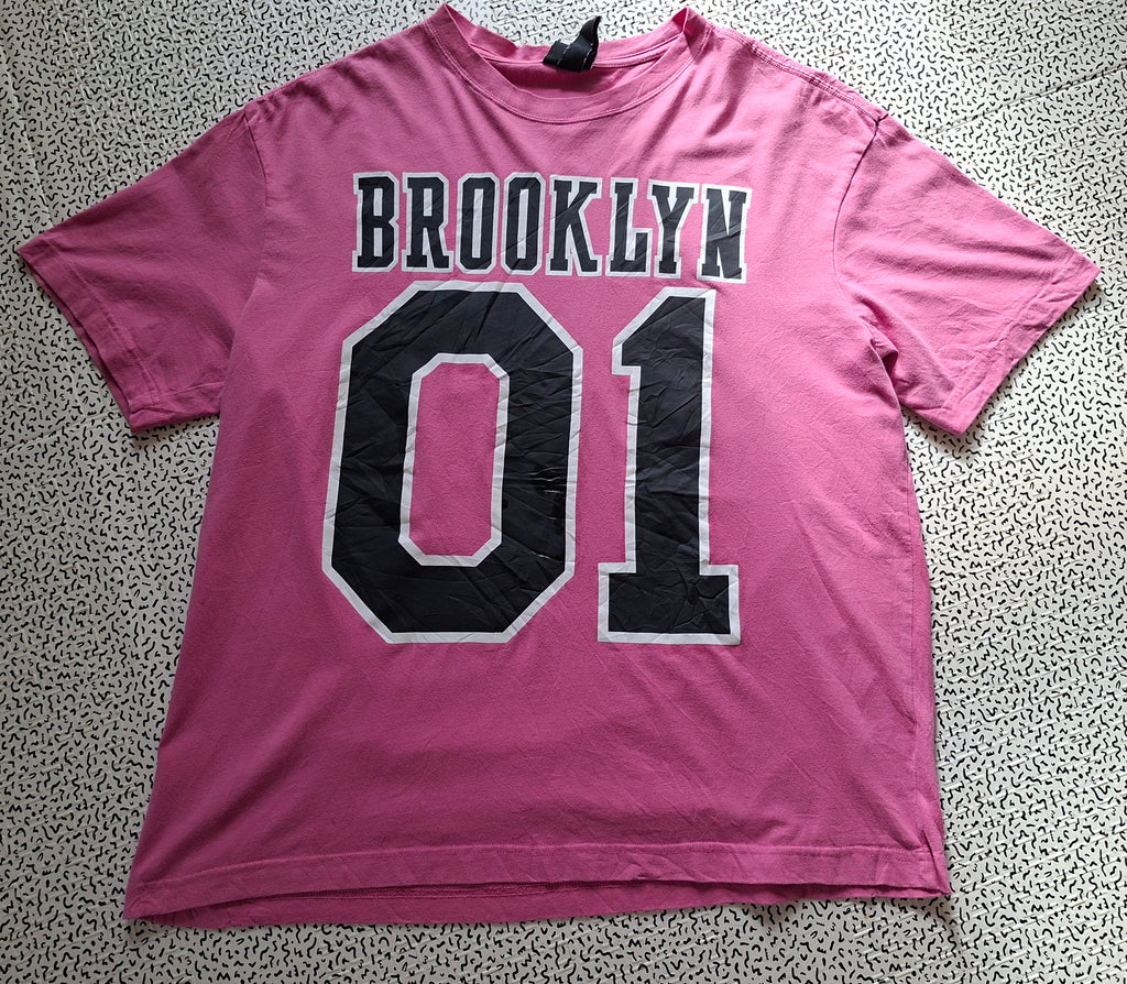 T-shirt homme H&M Brooklyn 01 rose – Relaxed Fit – Taille L