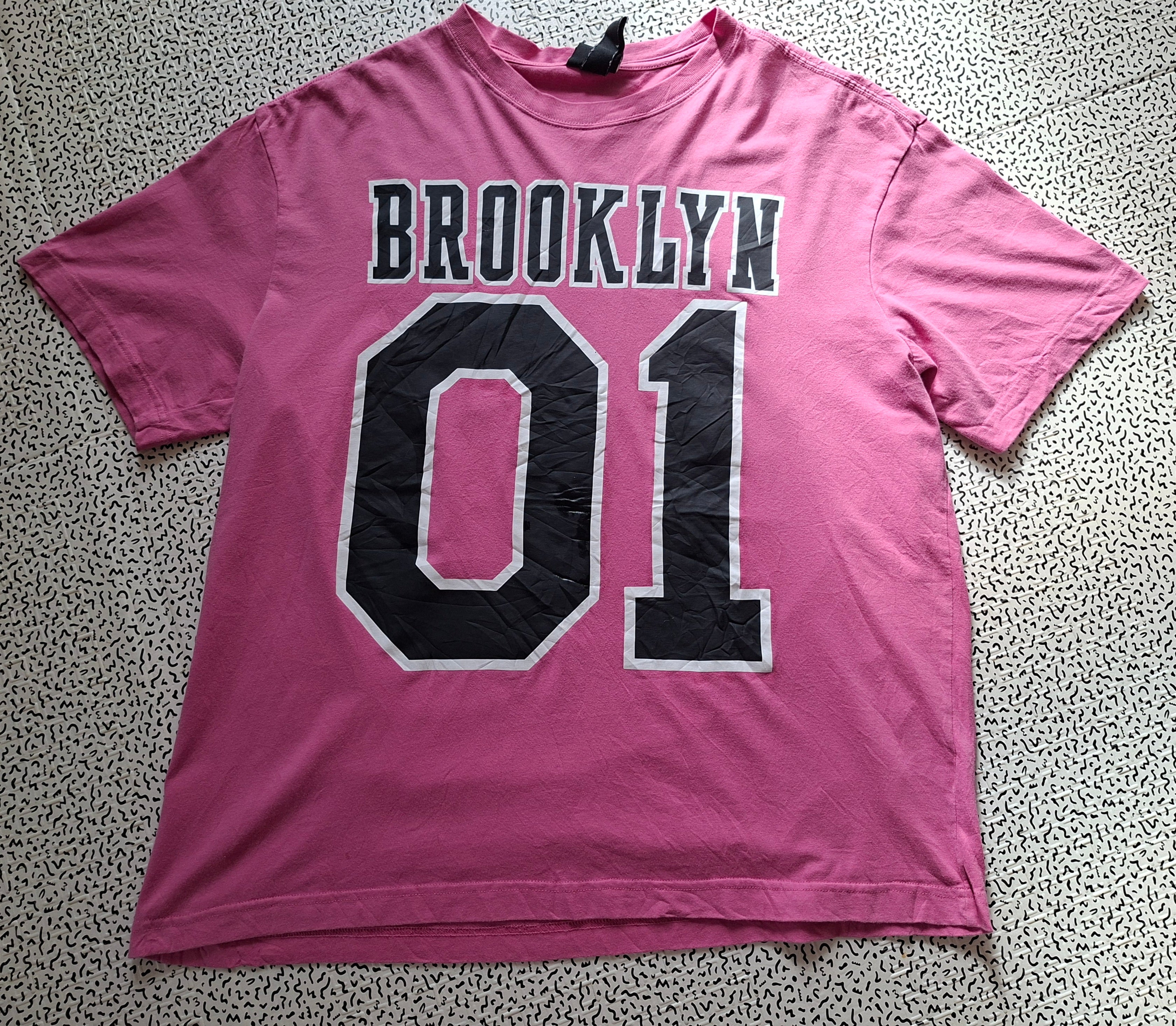 T-shirt homme H&M Brooklyn 01 rose – Relaxed Fit – Taille L