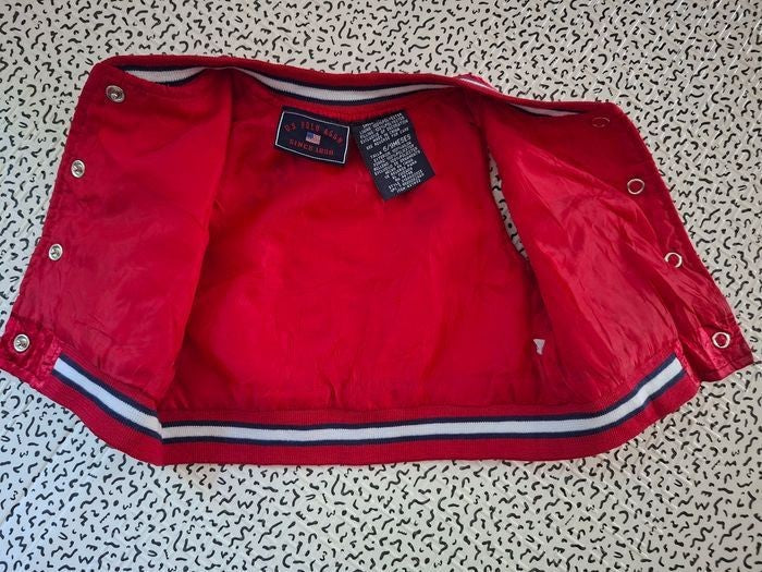 Gilet matelassé bébé U.S. Polo Assn. rouge – 6/9 mois – Sans manches