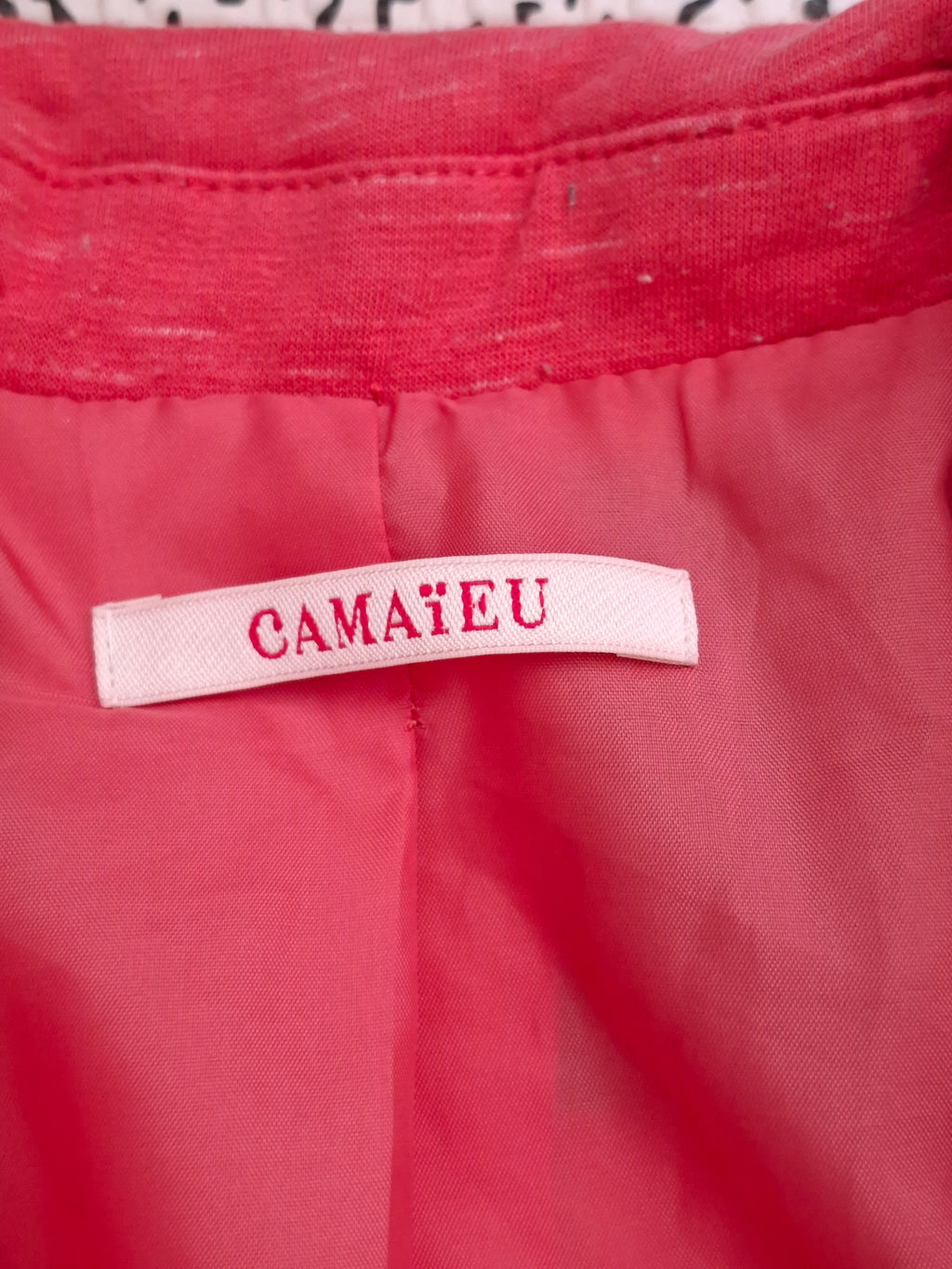 Veste blazer Camaïeu corail rose – Taille 40