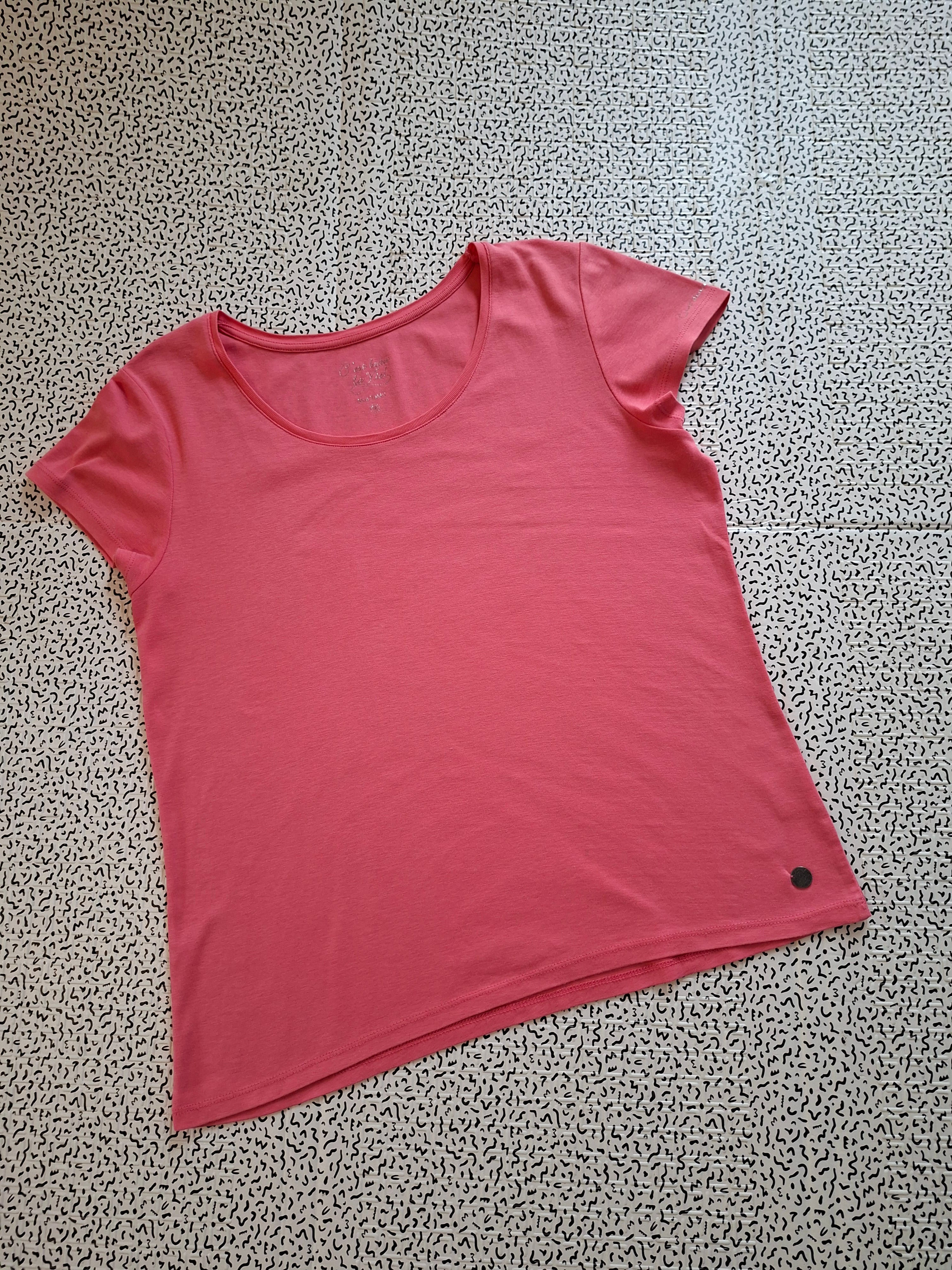 T-shirt femme C’est Beau La Vie ! corail – T3 – 100 % coton