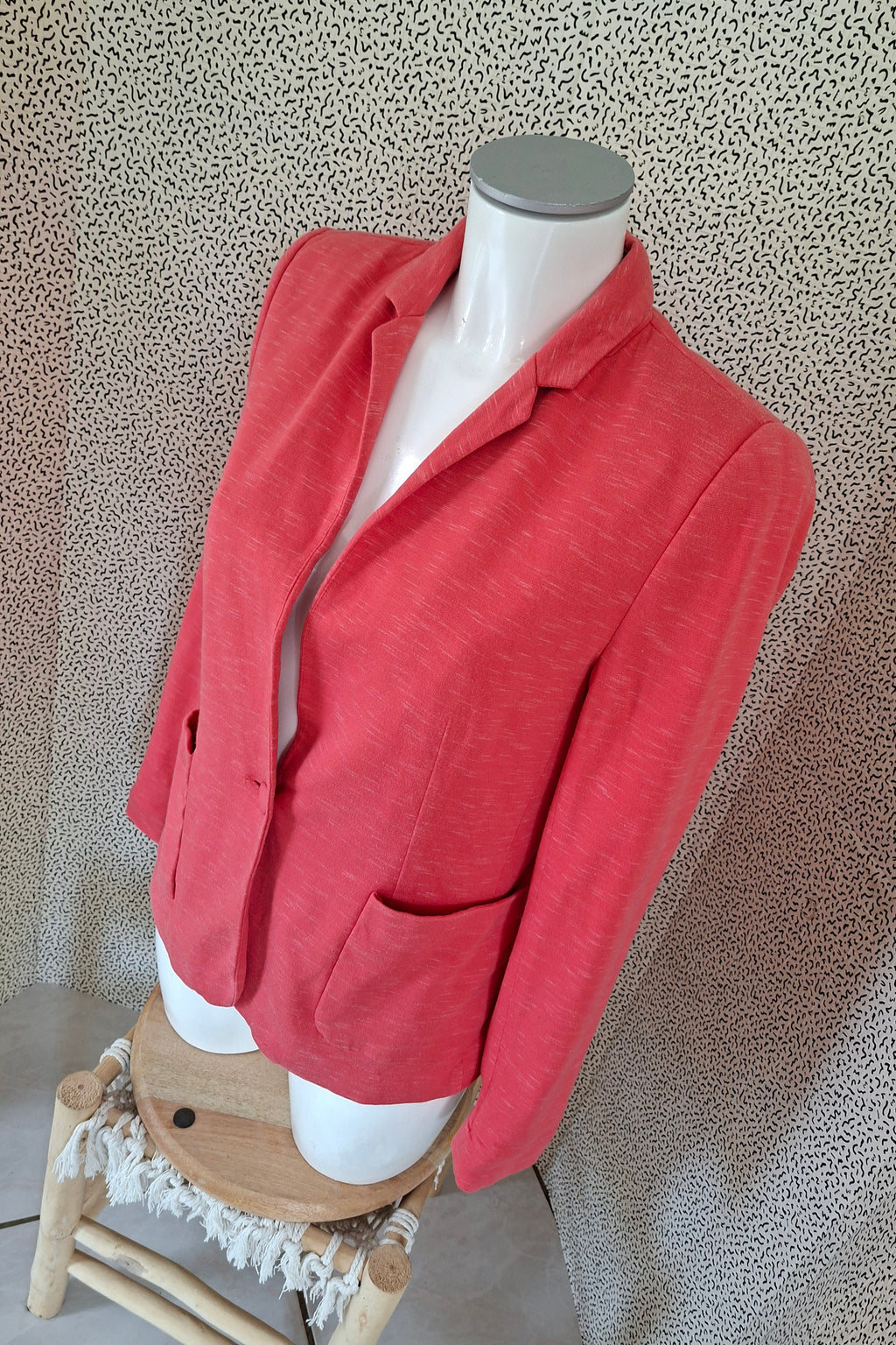 Veste blazer Camaïeu corail rose – Taille 40