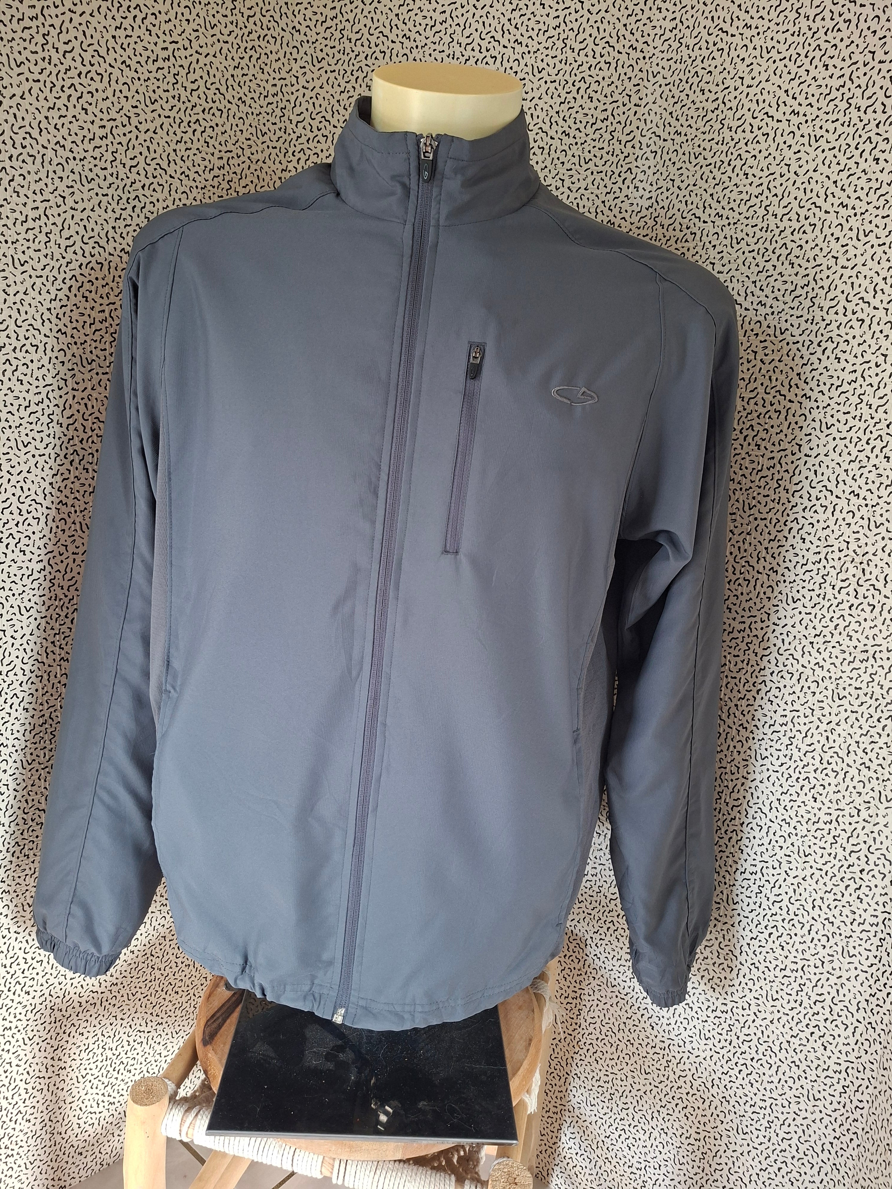 Veste Champion vintage Y2K homme M grise – coupe-vent sportswear
