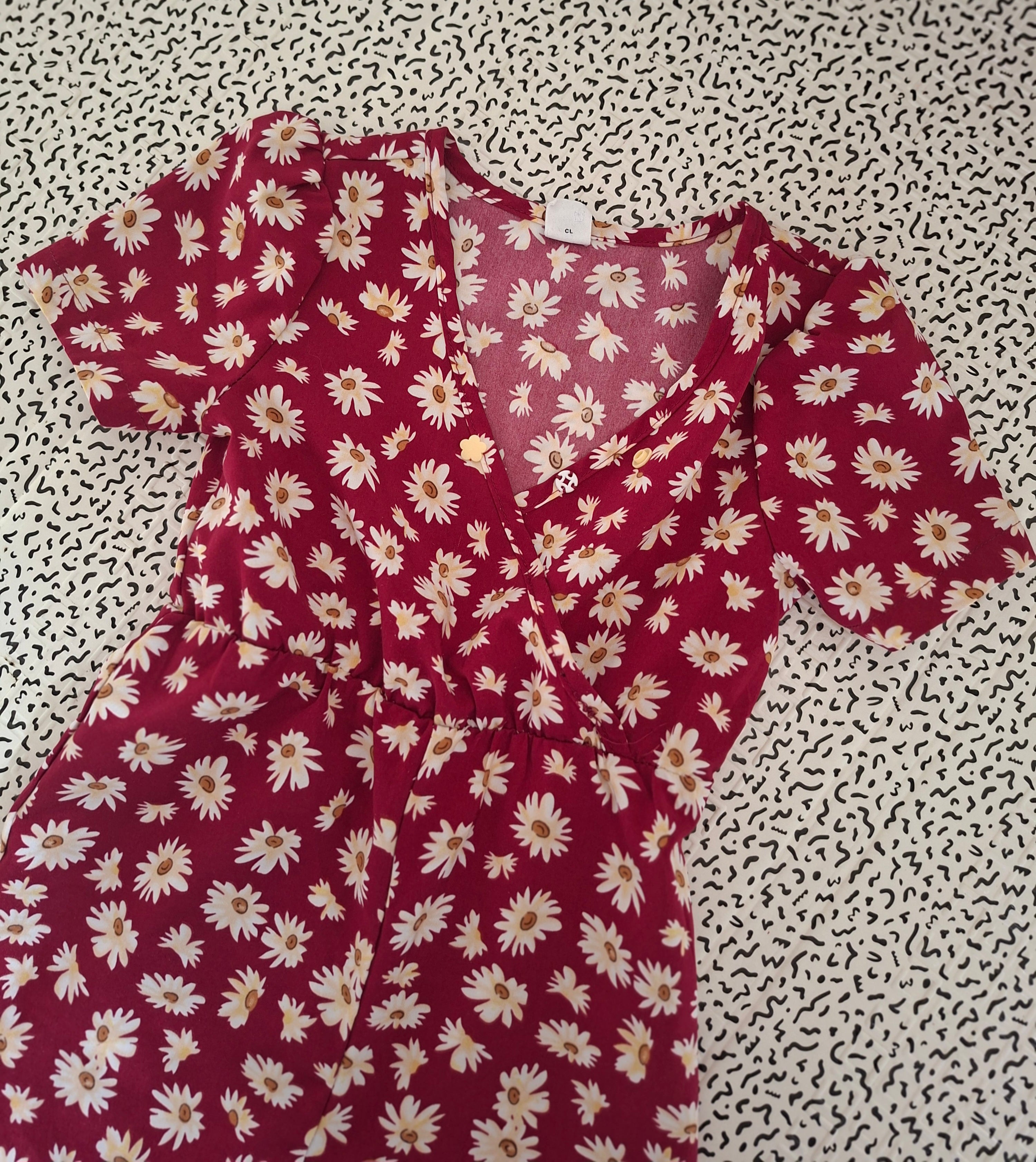 Combinaison Shein fille 18-24 mois fleurie marguerites