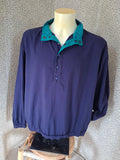Eddie Bauer coupe-vent vintage homme M bleu marine turquoise – Outdoor 90s