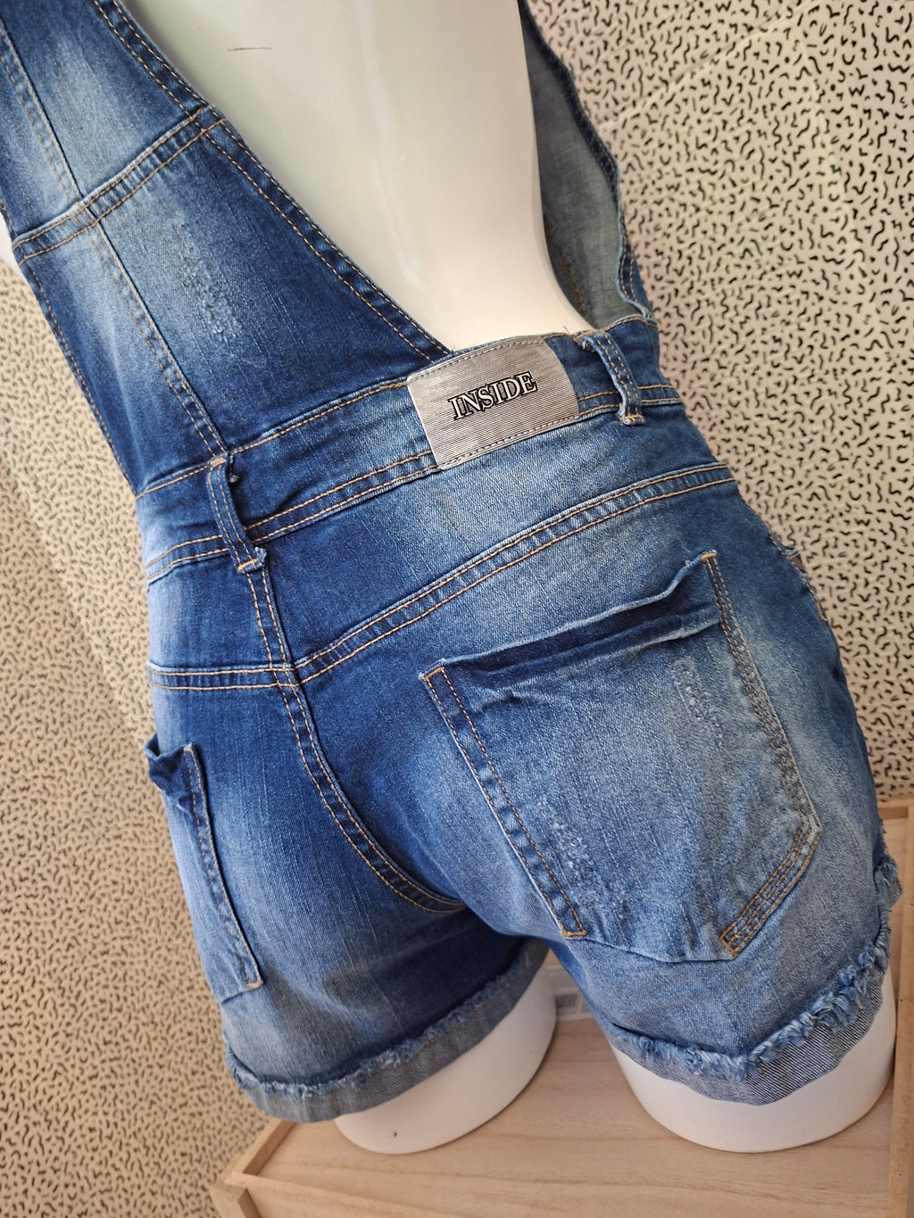 Salopette Short en Jean INSIDE Femme – Taille M