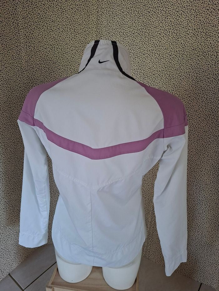 Veste coupe-vent Nike femme blanche et rose Taille M 38/40