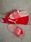 Claquettes Puma Popcat Junior roses – T38 – Neuves avec étiquette + boîte