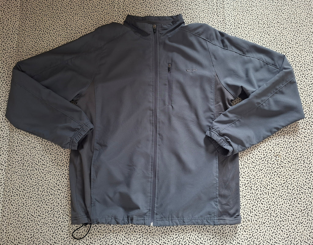 Veste Champion vintage Y2K homme M grise – coupe-vent sportswear