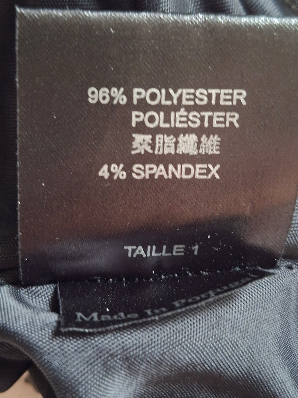 Robe Cop. Copine asymétrique noire – Taille 1 – 34 / petit 36