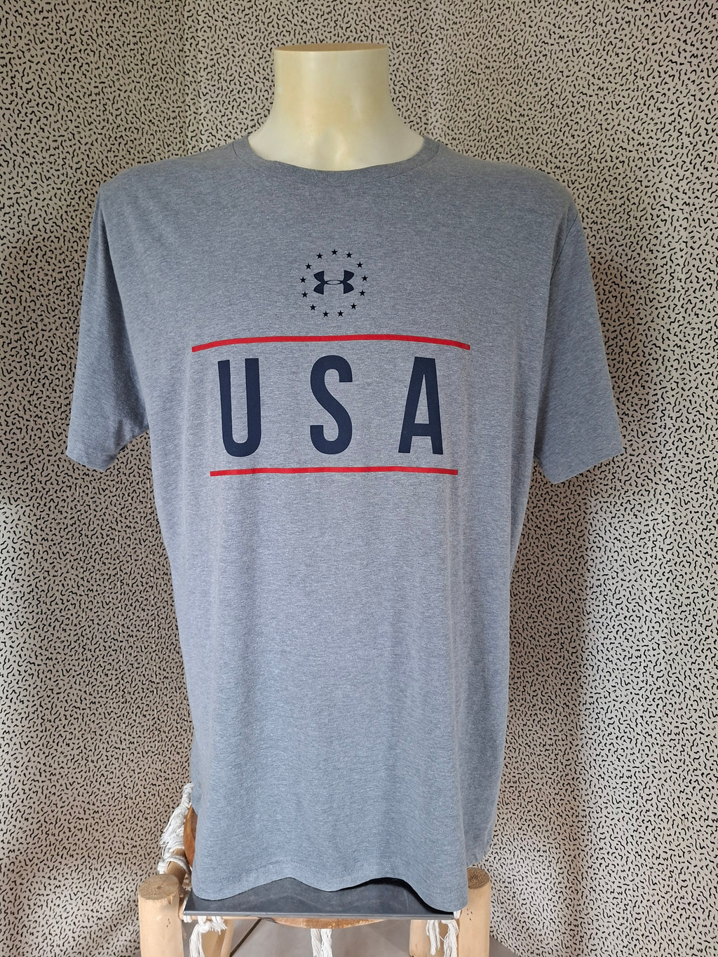 T-shirt Under Armour USA Freedom homme gris taille XL