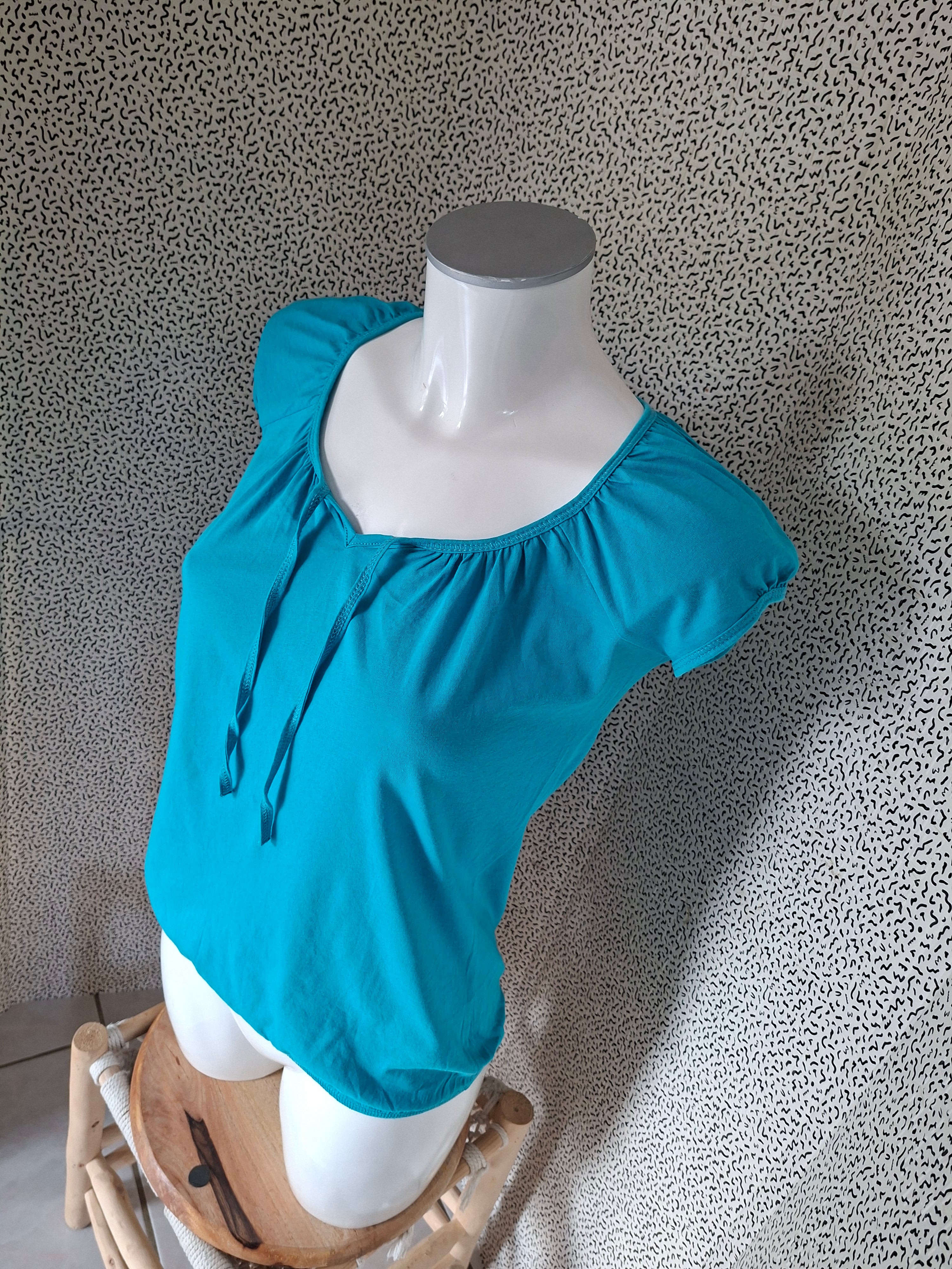 Top femme Promod turquoise / bleu lagon – XS/S 34/36