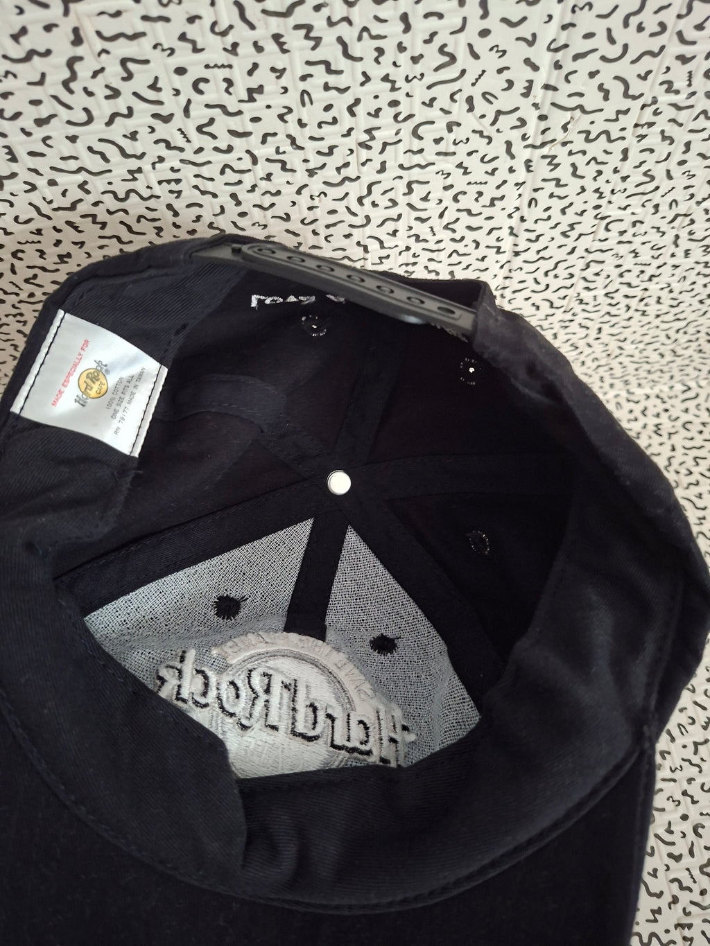 Casquette Hard Rock Cafe Tokyo – Noire – Brodée – Taille unique réglable