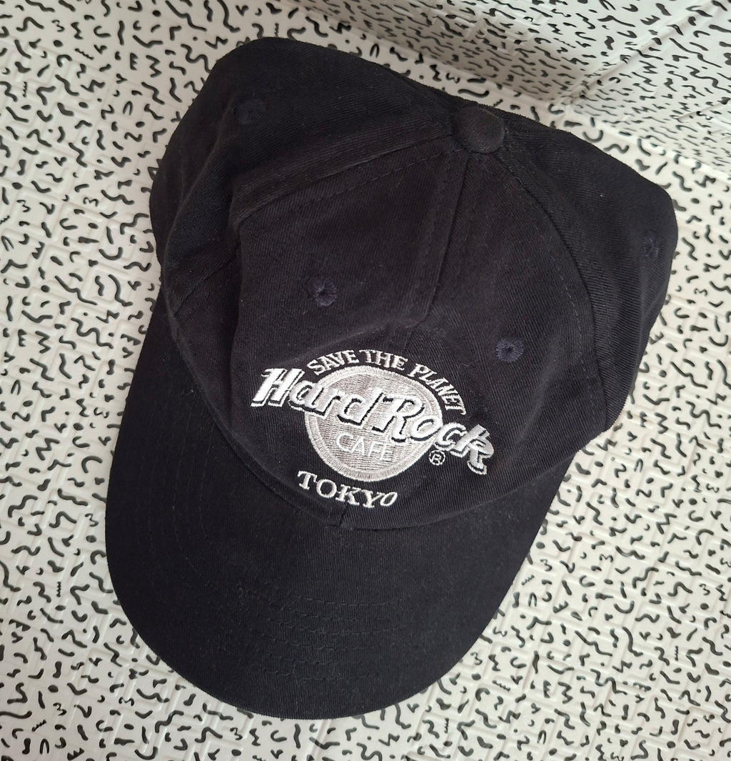 Casquette Hard Rock Cafe Tokyo – Noire – Brodée – Taille unique réglable